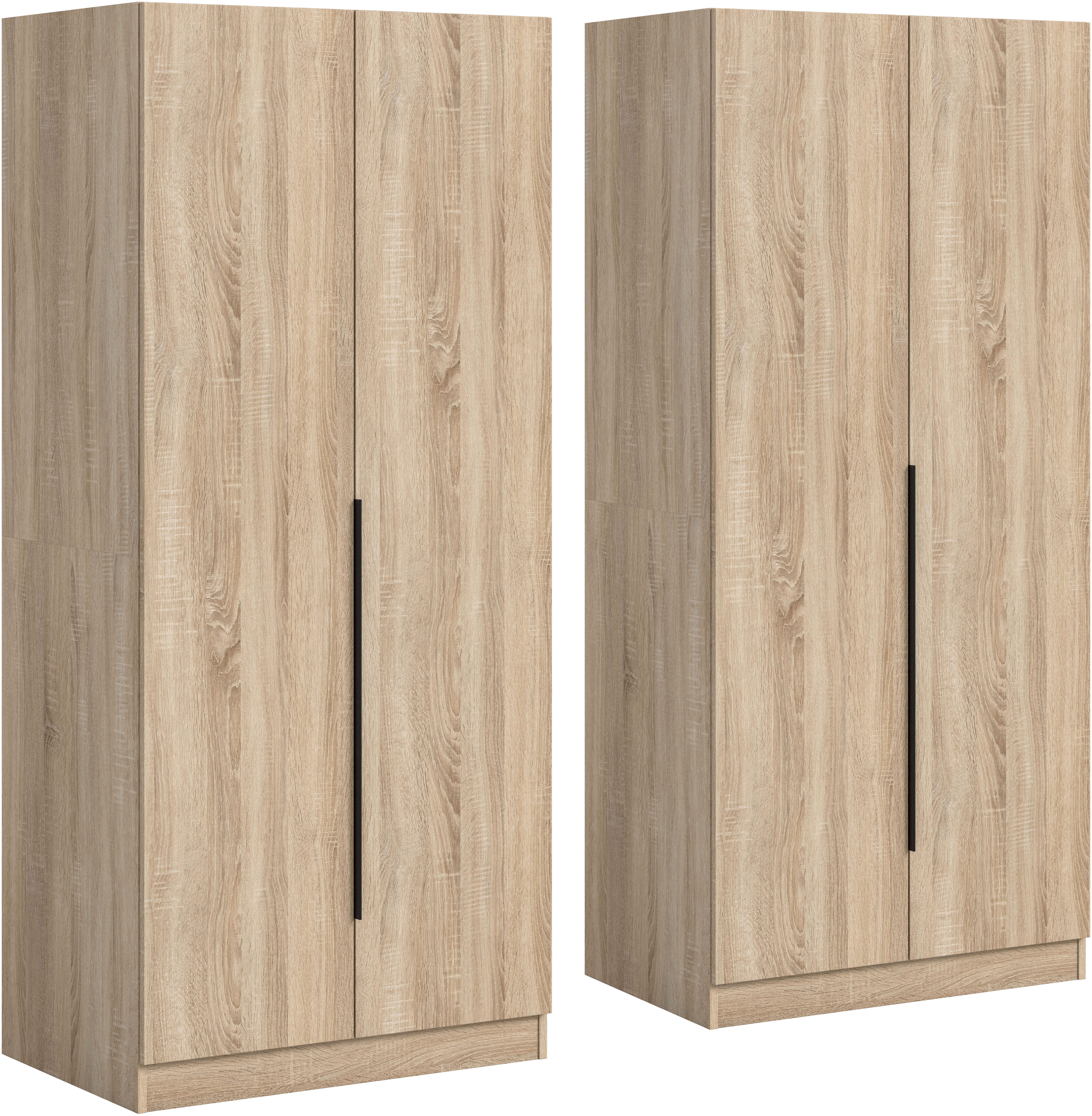 Home affaire Schrank-Set Skarde moderner Kleiderschrank Schlafzimmerschrank, (1-St., wähle deine beste Schrank Kombination), Skarde Kleiderschrank 160 cm, 2 Kleiderstangen und 2 Böden