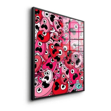 DOTCOMCANVAS® Acrylglasbild Sordins Pink - Acrylglas, Acrylglasbild Sordins Pink comic Figur pink hochkant