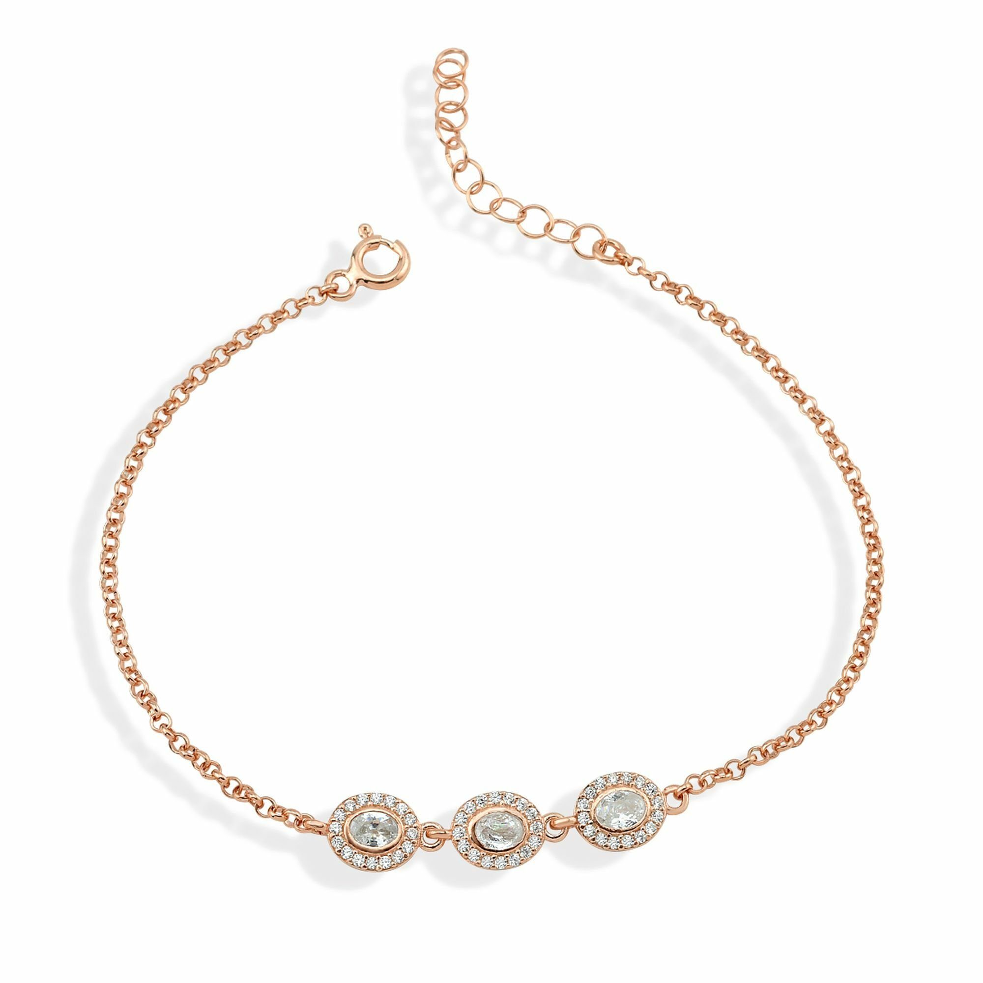 dKeniz Armband 925/- Sterling Silber rosévergoldet Pure Elegance