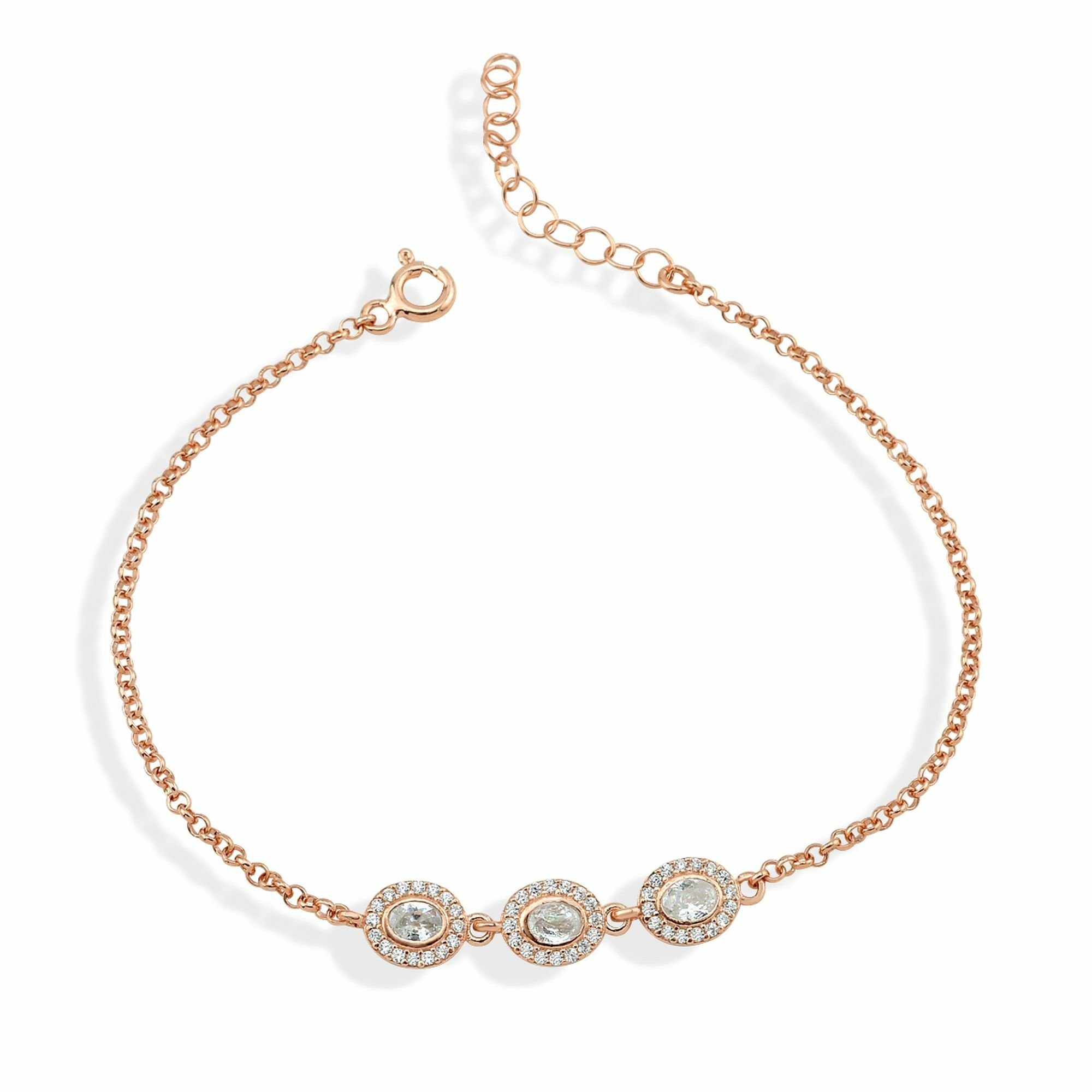 rosévergoldet Sterling Silber Elegance, Armband Pure zum dKeniz Ergänzung 925/- Perfekte Outfit