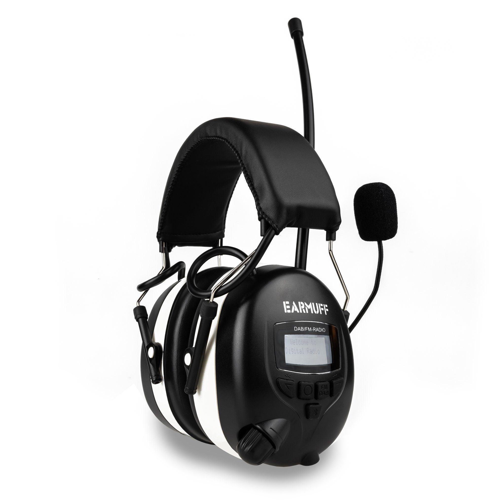 Kapselgehörschutz EARMUFF 31dB DAB+/FM/AUX/Bluetooth