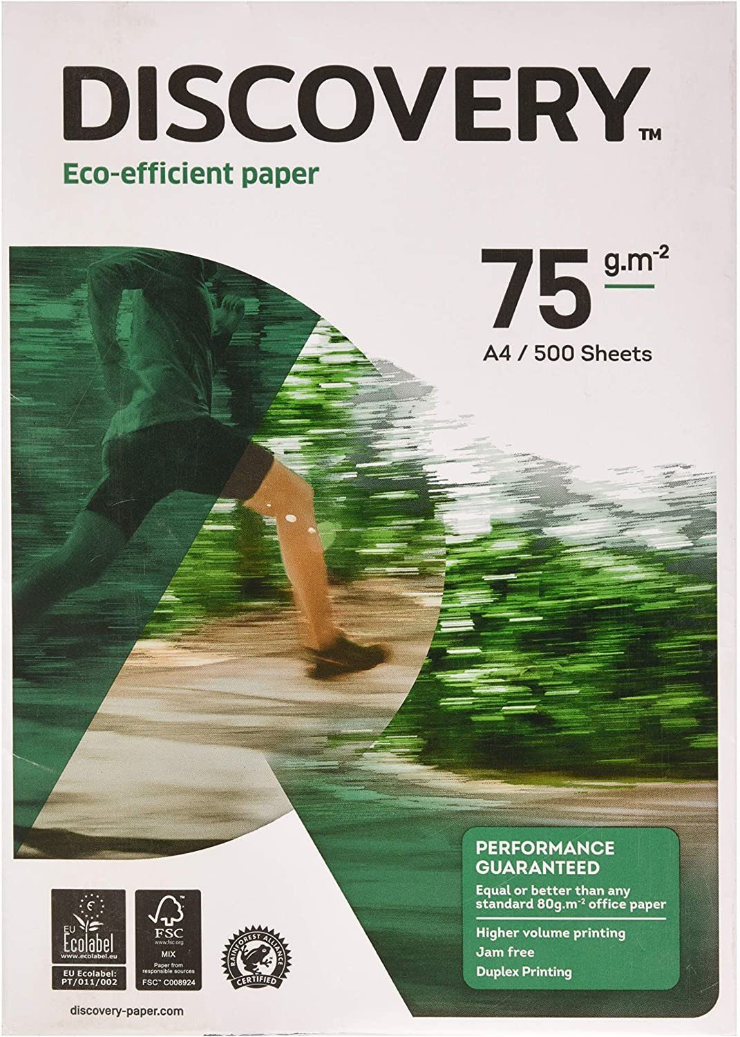 Discovery Drucker- und Kopierpapier Discovery Multifunktionspapier 75g/m²  DIN-A4 - 500 Blatt weiß