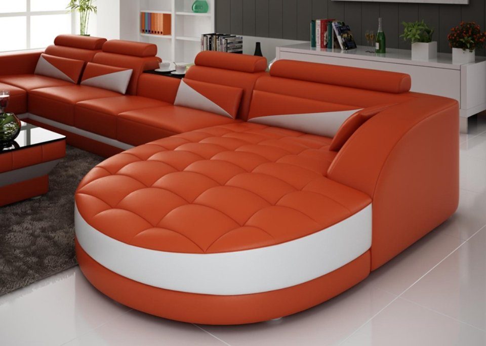 Ledersofa Eck Ecksofa Modern Couch Sofa Design JVmoebel Ecksofa, Wohnlandschaft