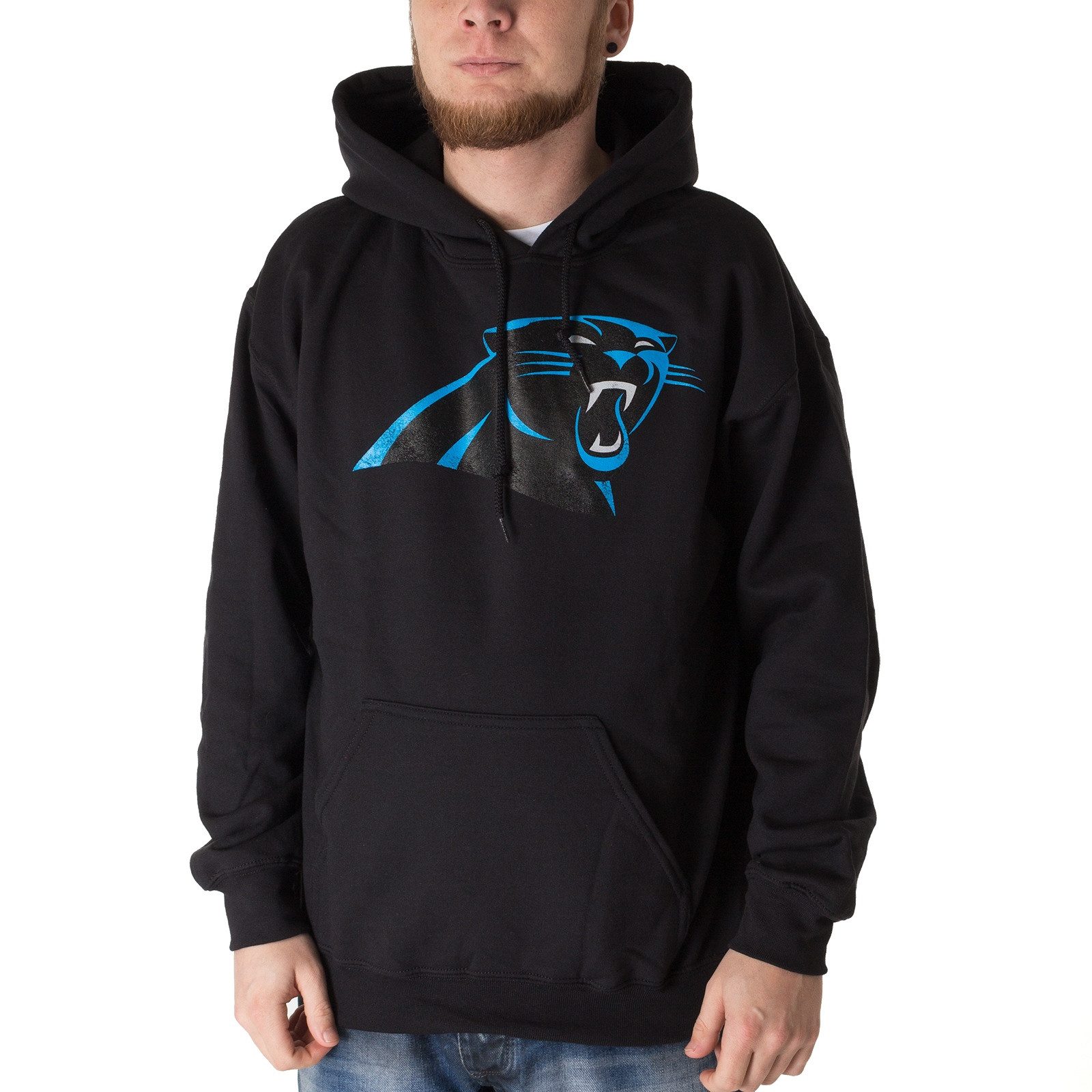 Majestic Hoodie Hoodie Majestic Carolina Panthers (1-tlg) "NFL" Logo-Print auf dem rechten Ärmel