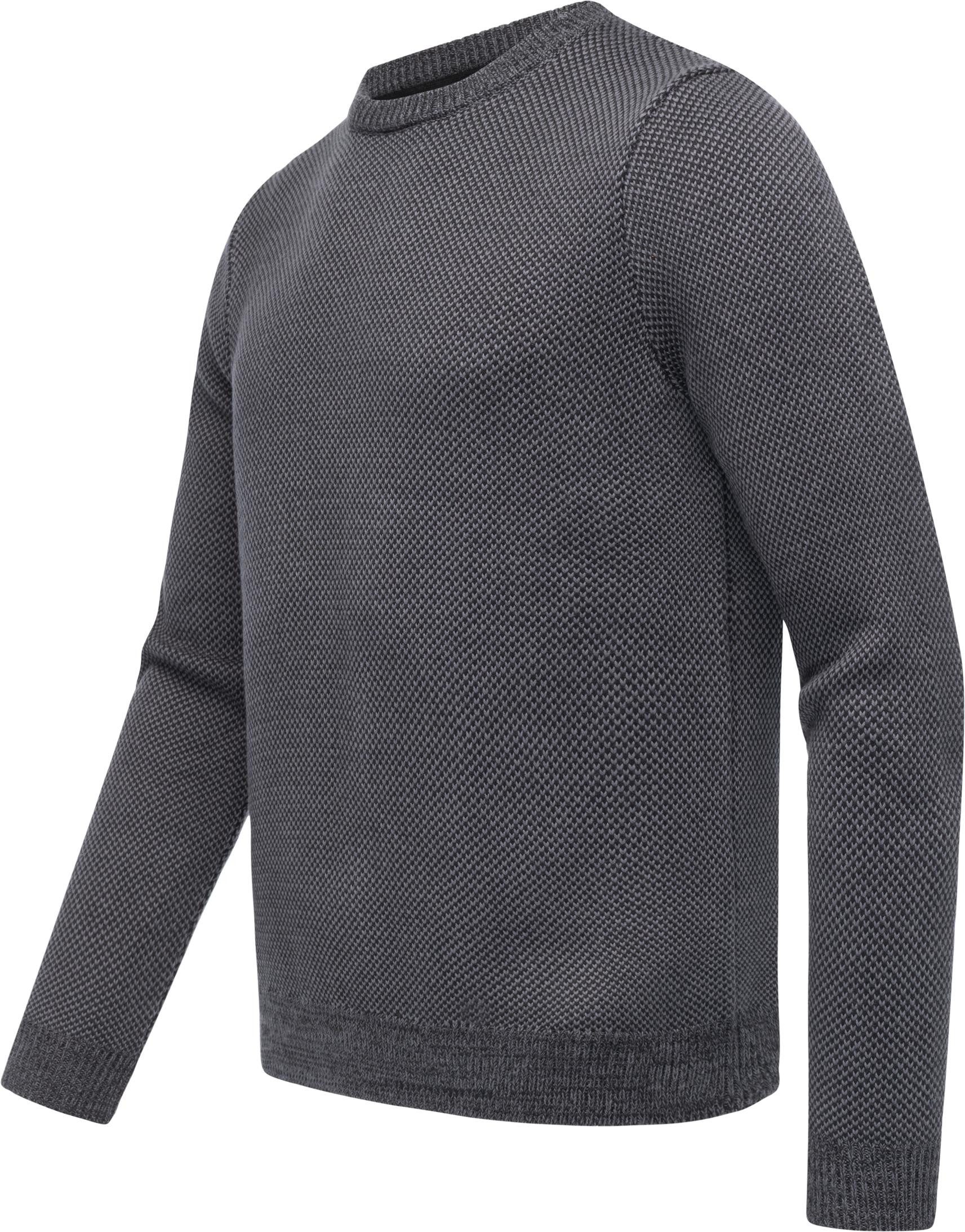 Ragwear Strickpullover Larrs stylischer Herren Sweatpullover mit Rippbündch günstig online kaufen