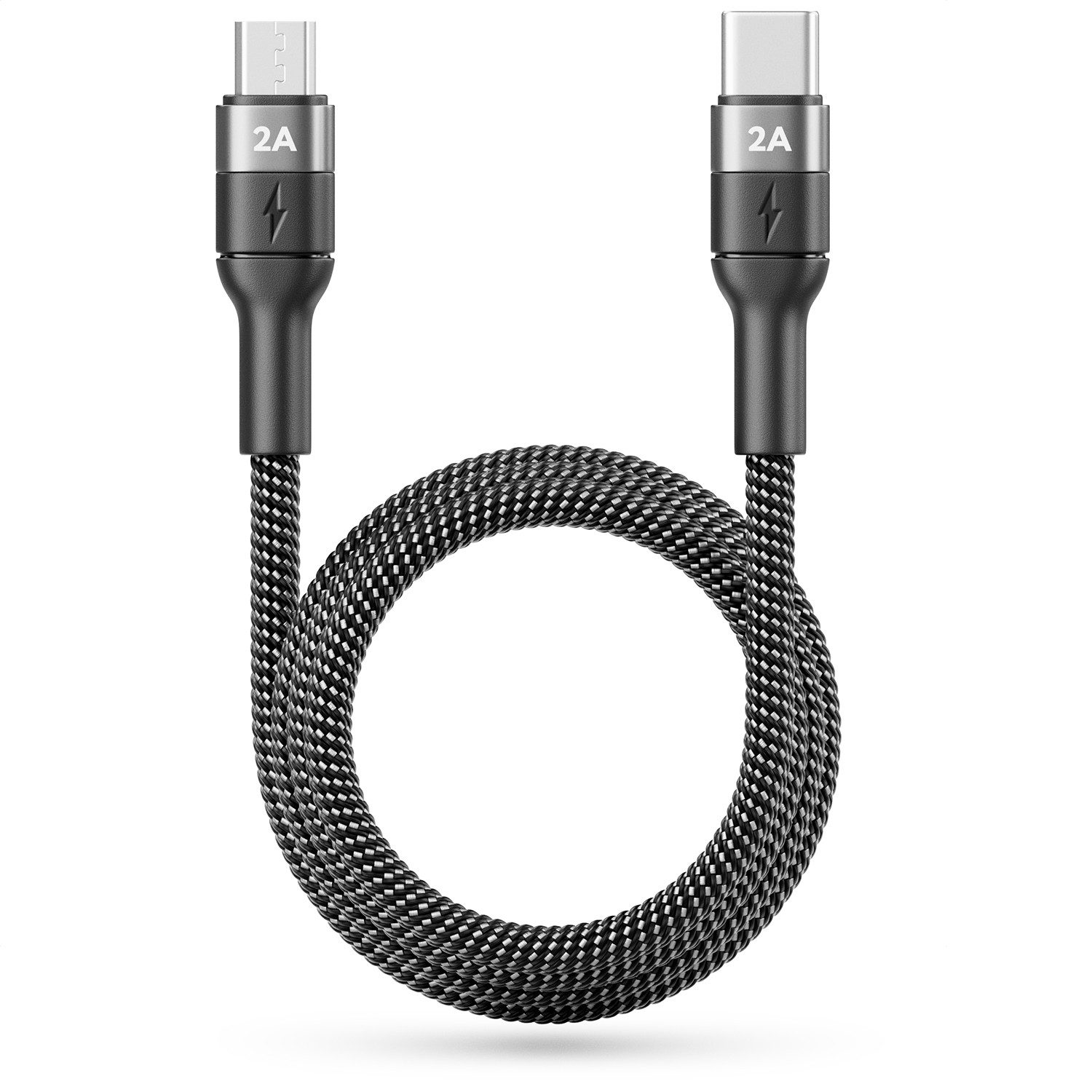 deleyCON 1,5m USB 2.0 Micro USB Kabel Ladekabel Datenkabel USB-C auf Micro USB USB-Kabel