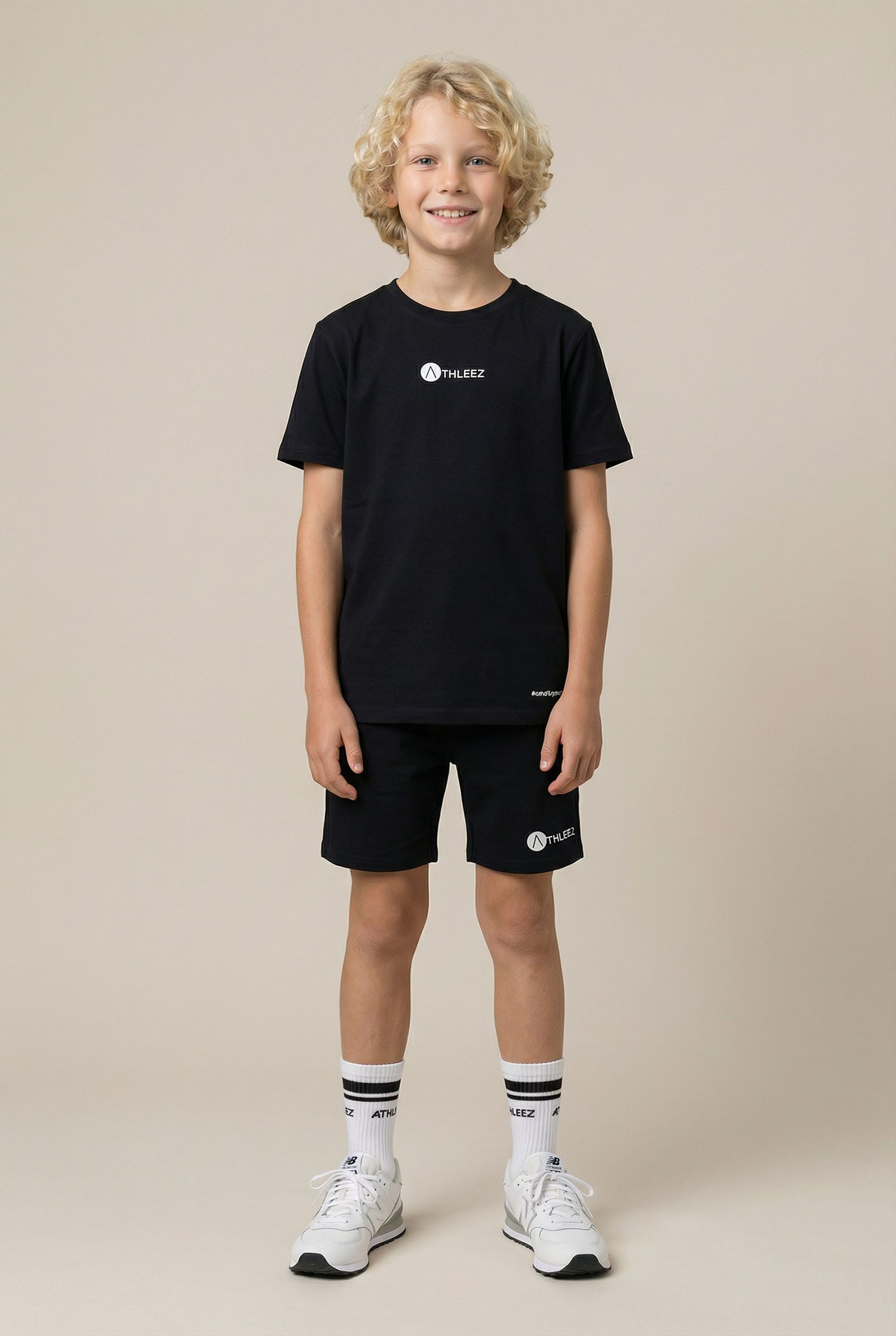THE FACE OF ELEMENTS® Trainingsshorts LYO.Pure – Atmungsaktive Shorts für Kinder aus Naturfaser biologisch abbaubar, sehr hautfreundlich
