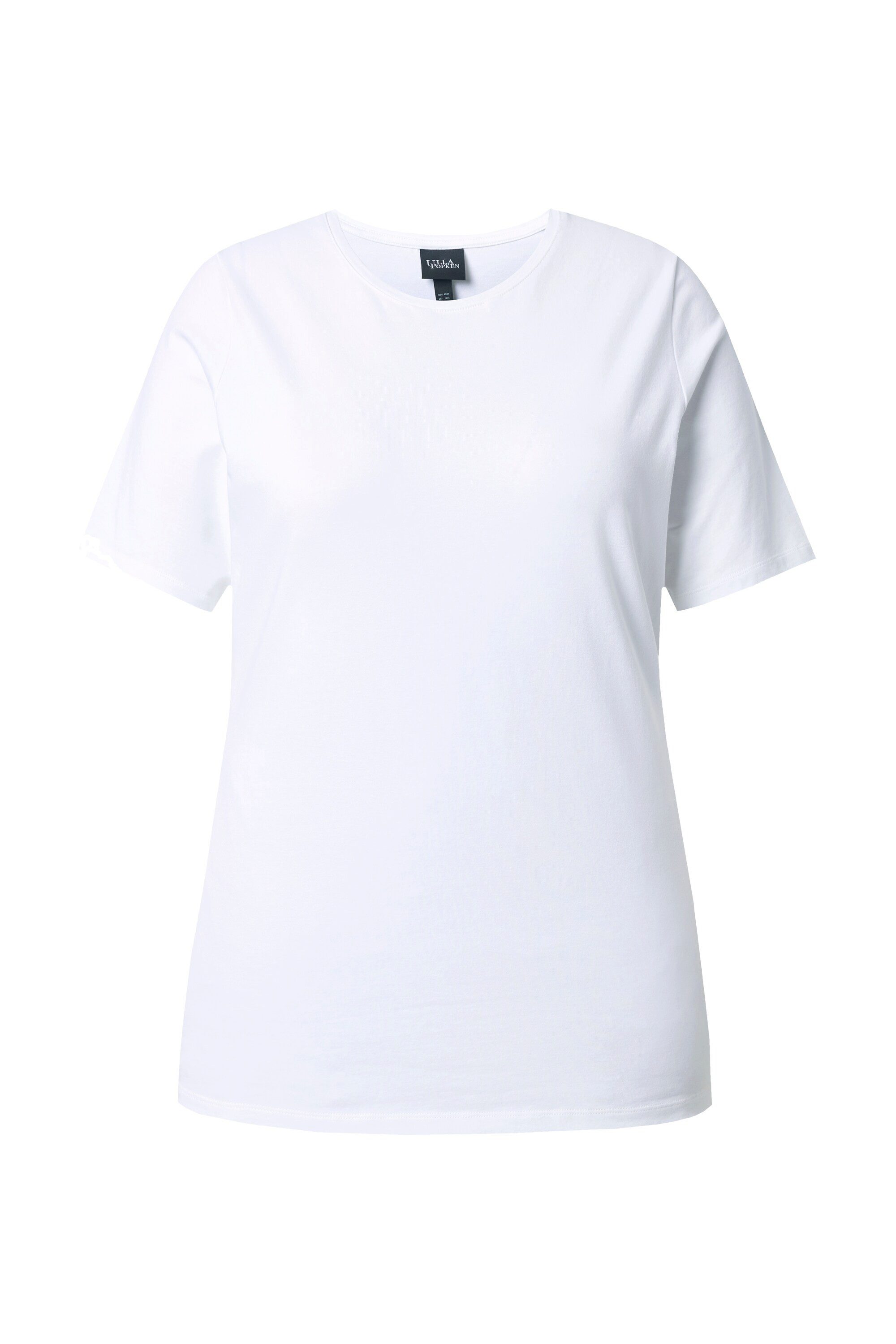 Ulla Popken T-Shirt T-Shirt Slim Rundhalsausschnitt Halbarm günstig online kaufen