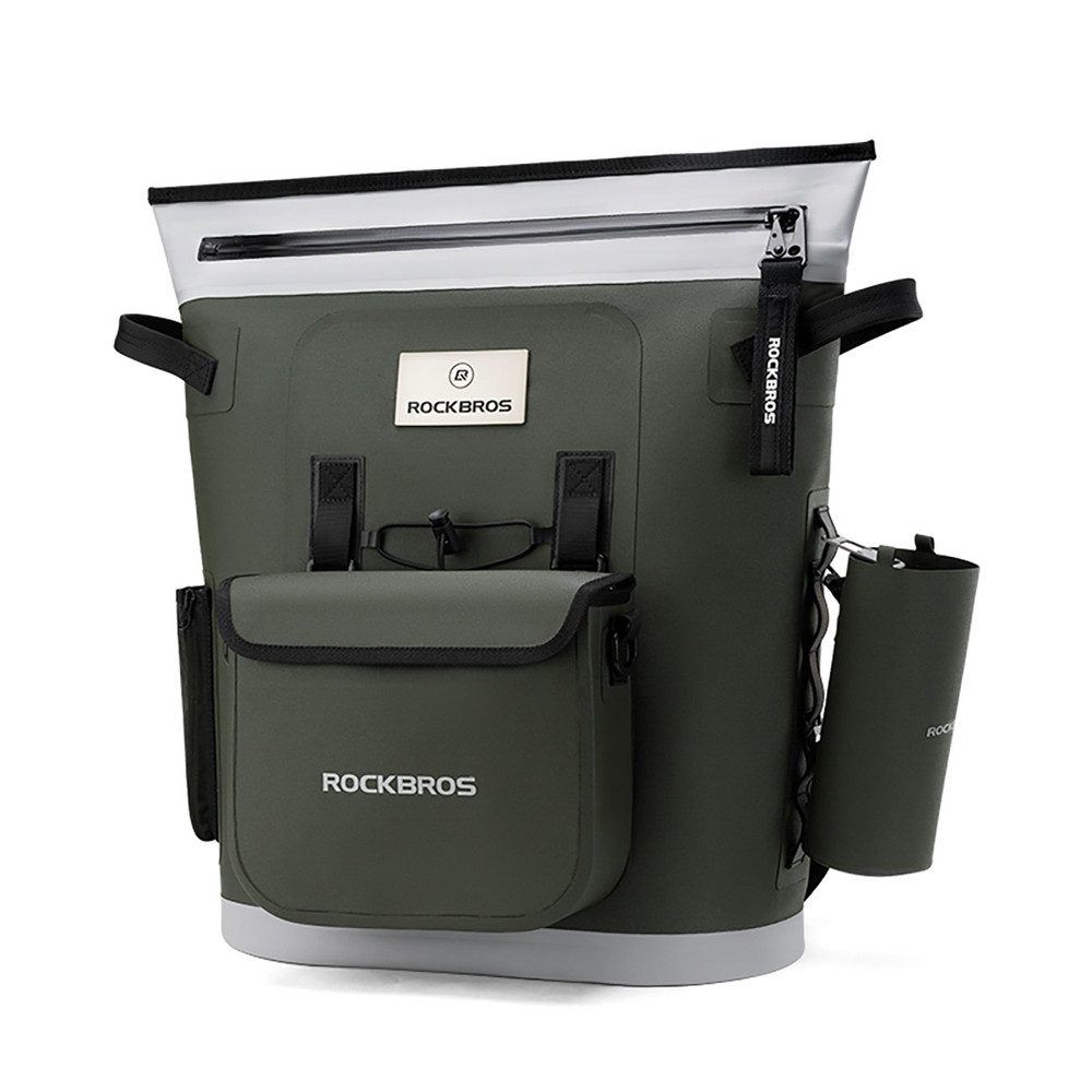 ROCKBROS Kühltasche Kühlrucksack Kühltasche, Kühlung bis 68 h, wasserdicht, Flaschenhalter