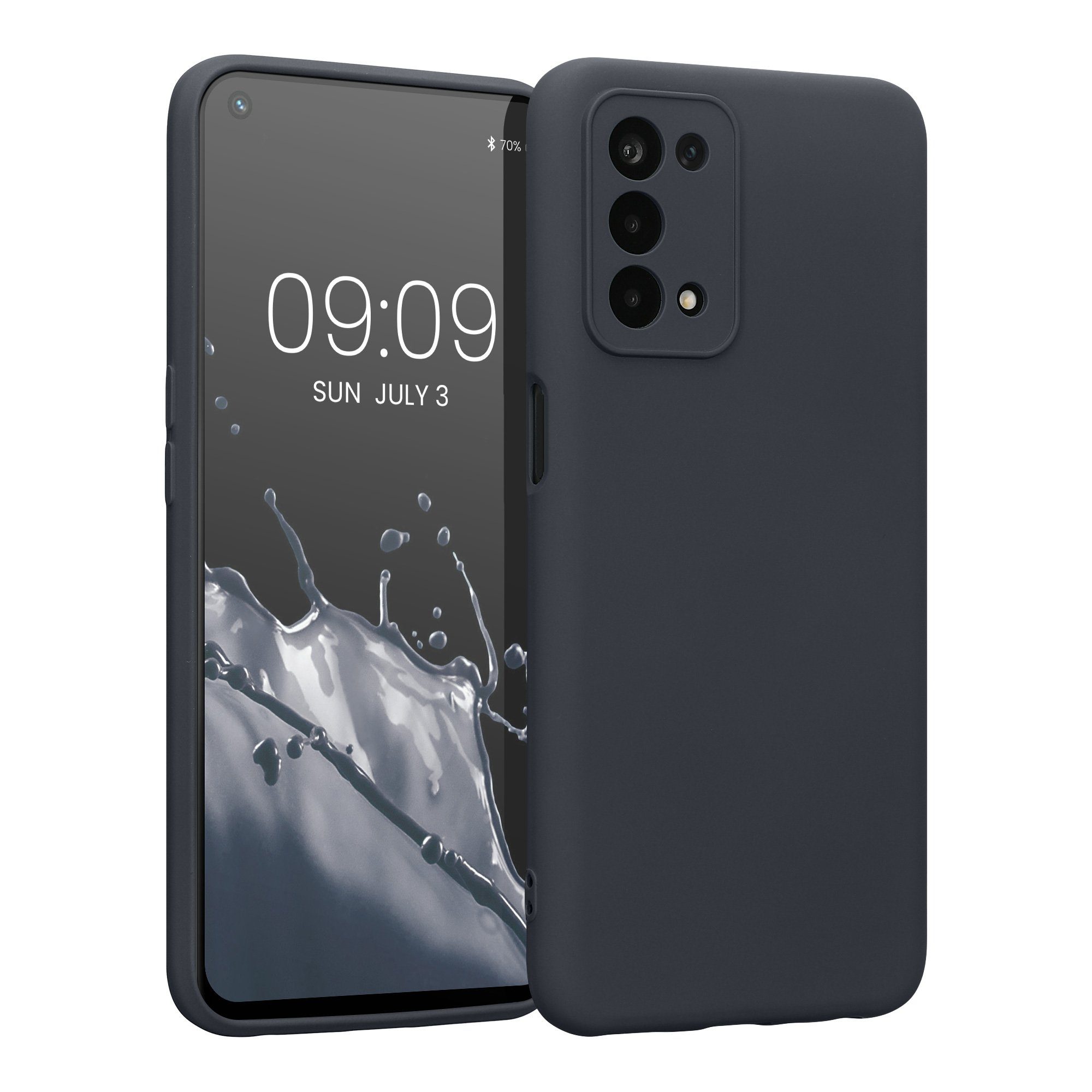 kwmobile Handyhülle Slim Case für Oppo A74 (5G) / A54 (5G), Hülle Silikon Handy - Handyhülle gummiert