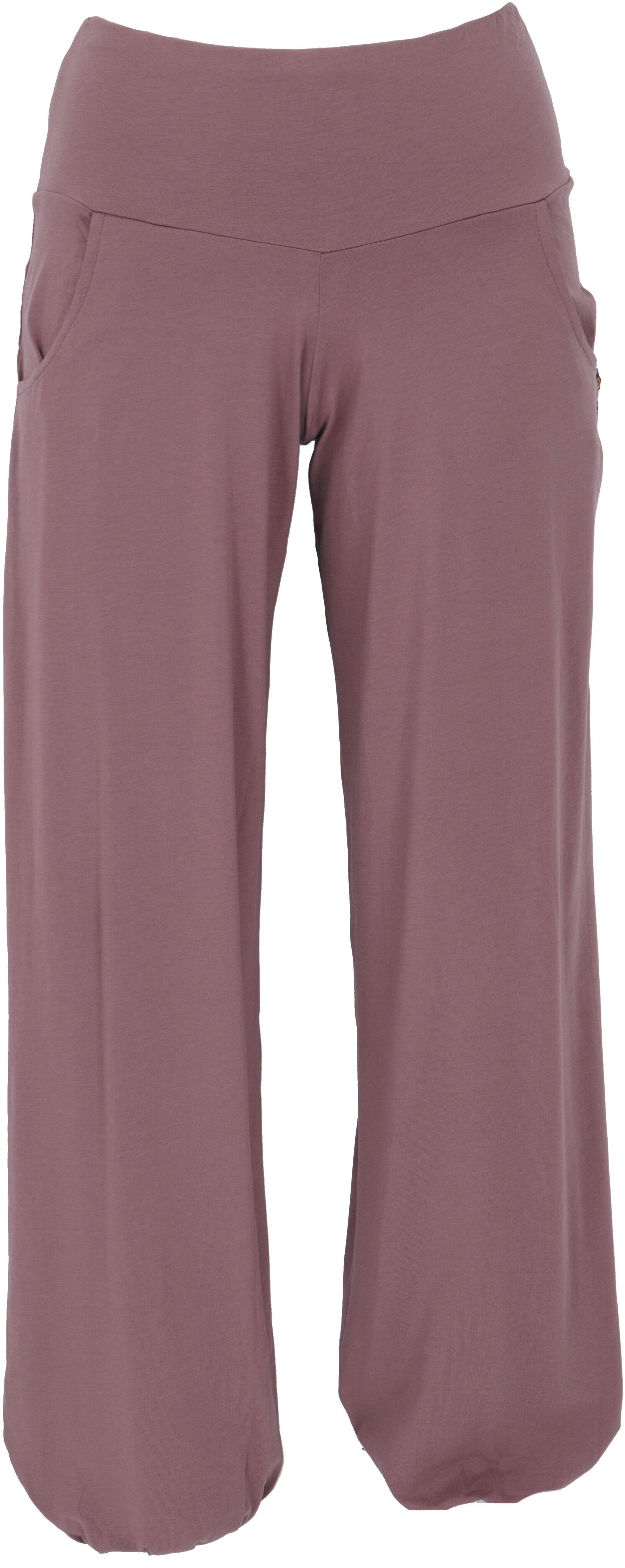 Guru-Shop Relaxhose Yogahose aus Bio-Baumwolle, Pluderhose - altrosa altern günstig online kaufen