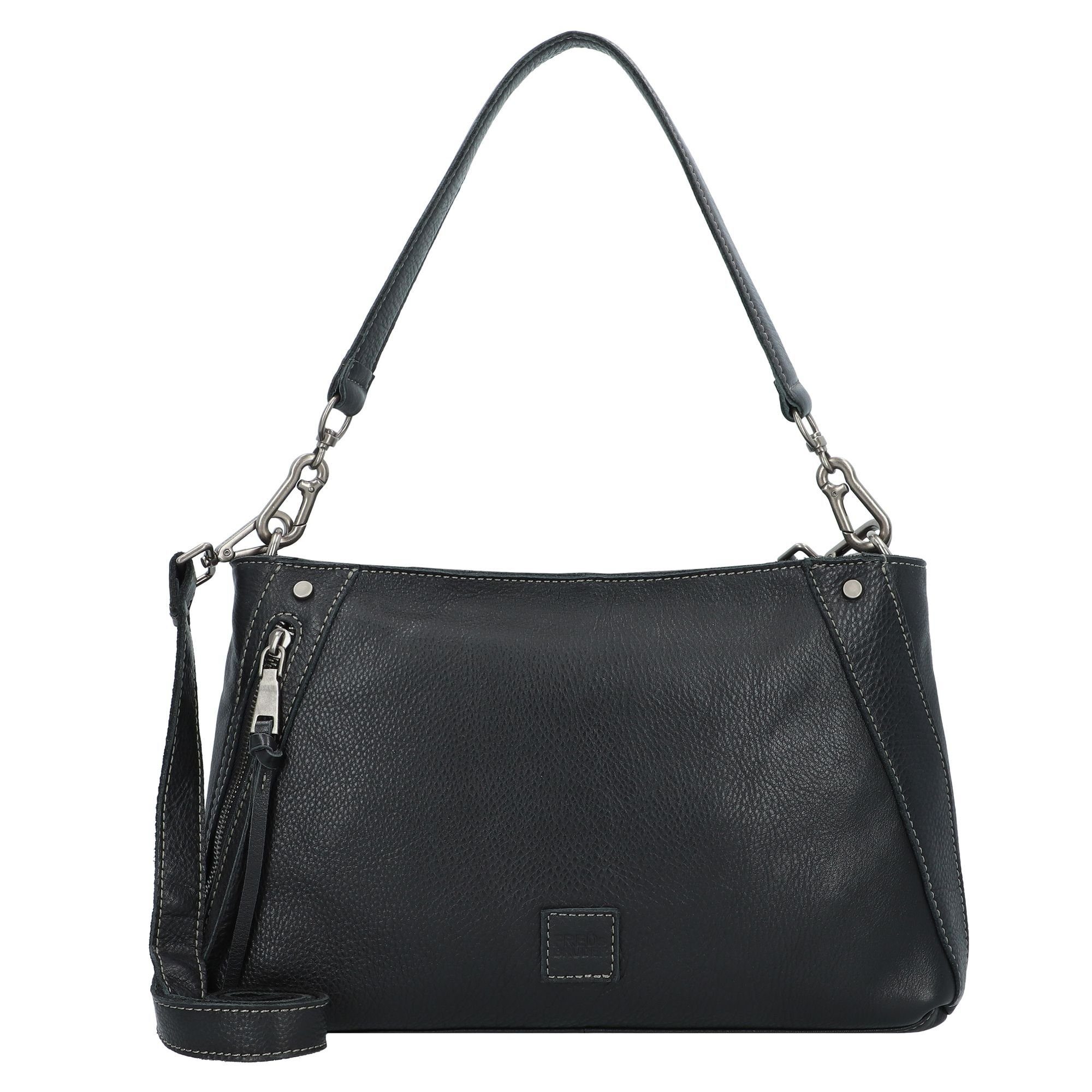 Leder FREDsBRUDER Schultertasche Black Mila,