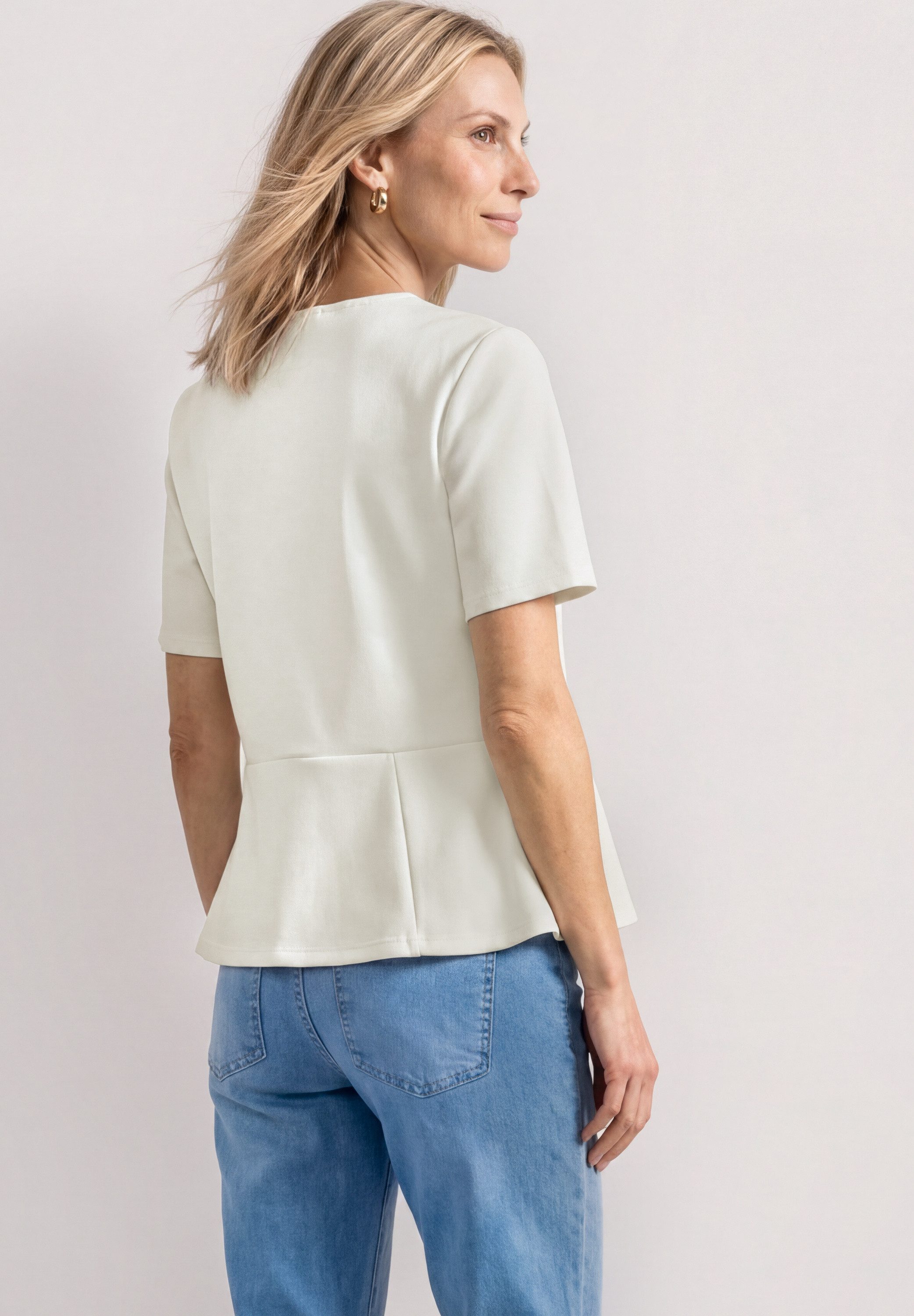 STREET ONE T-Shirt mit Rundhalsausschnitt