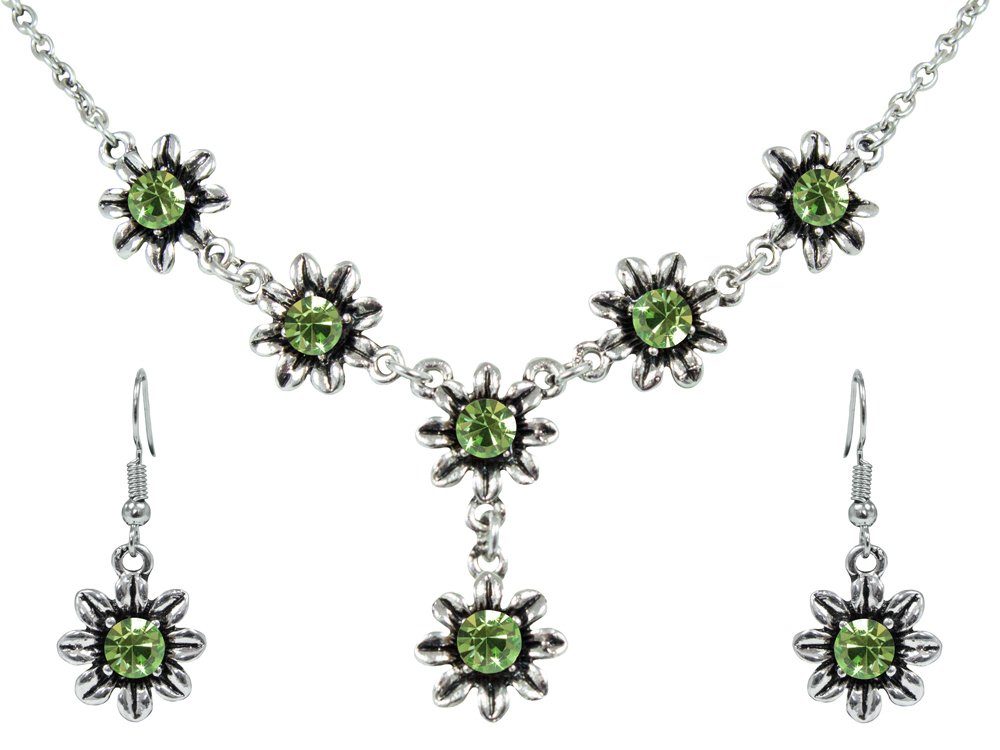 Trachtenland Kette mit Anhänger Blumen Collier günstig online kaufen