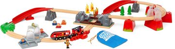 BRIO® Spielzeug-Feuerwehr BRIO® WORLD, Feuerwehreinsatz-Rettungs-Set, (Set), FSC®- schützt Wald - weltweit