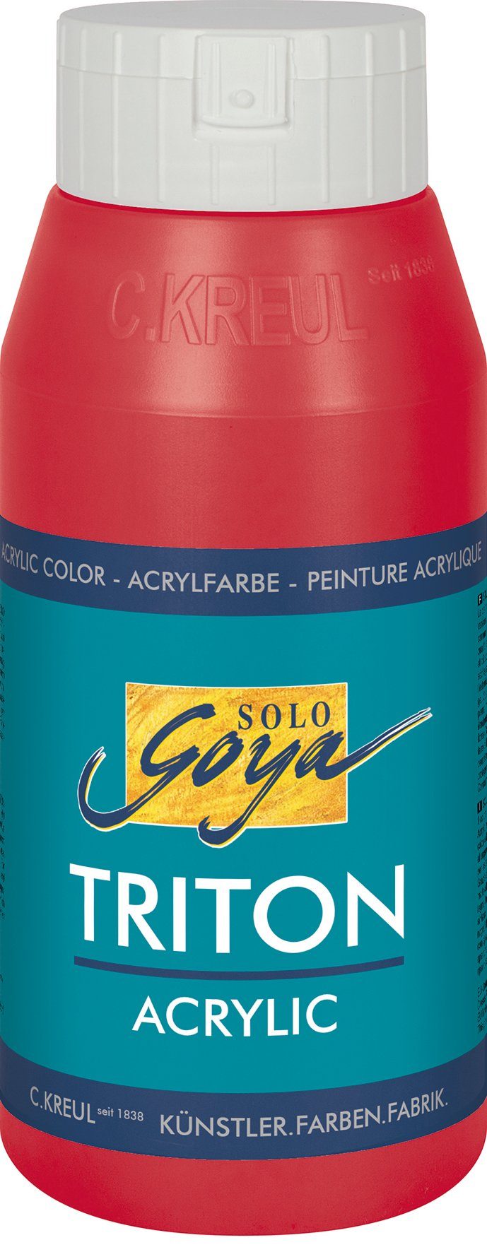 Kreul Acrylfarbe Solo Goya Triton Acrylic, 750 ml Weinrot