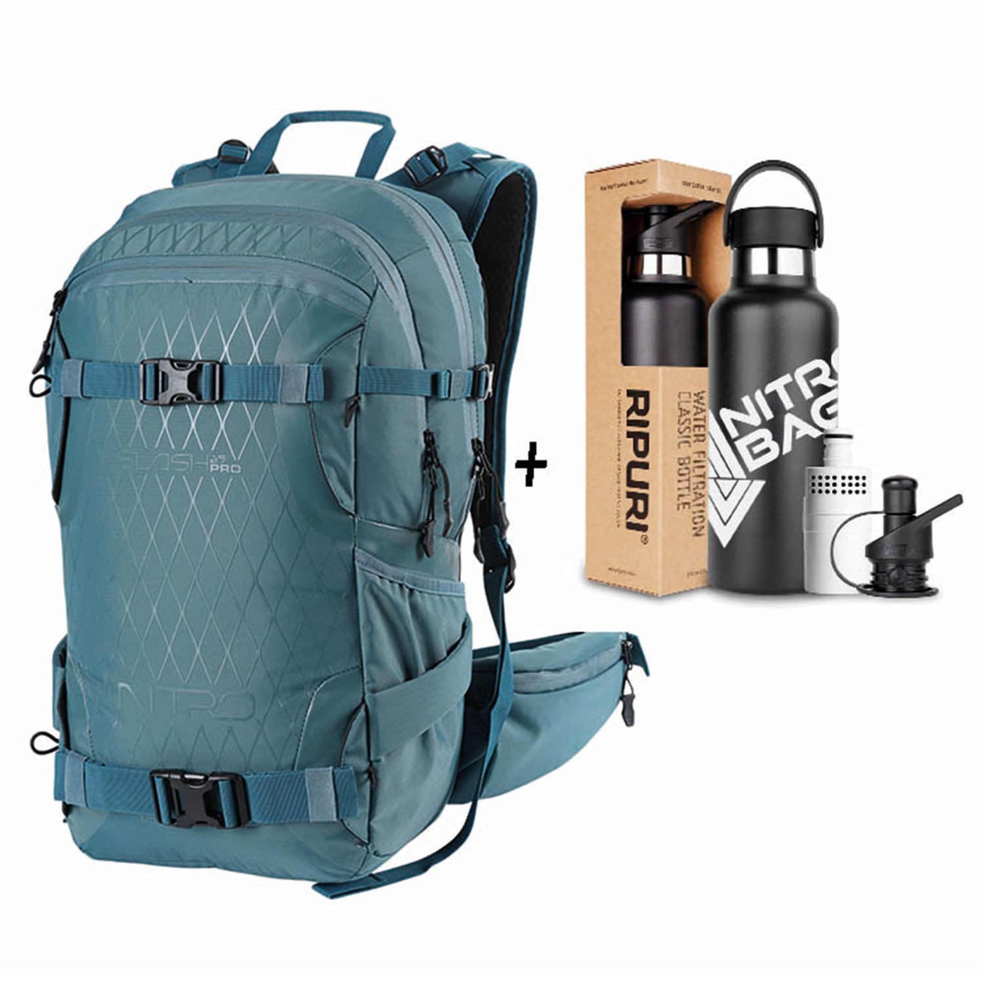NITRO Wanderrucksack Slash Pro X Ripuri Set, Polyester