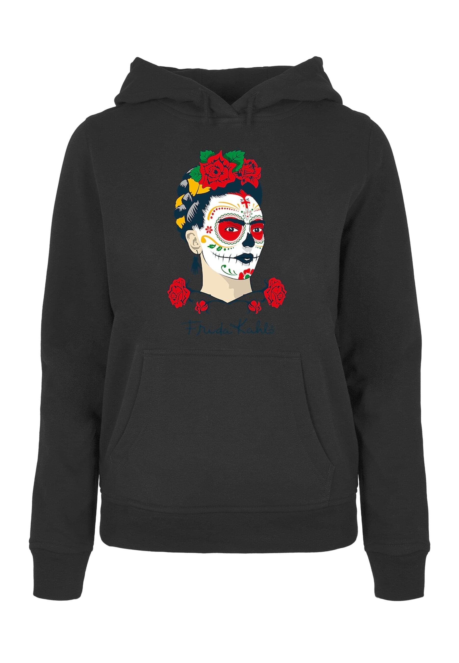 Merchcode Kapuzenpullover Damen Ladies Frida Kahlo - Dia de los muertos  Hoody (1-tlg)