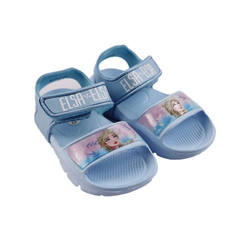 Disney Frozen Eiskönigin Mädchen Sandalen mit Klettverschluss Sandale 22 bis 31, Lila oder Blau