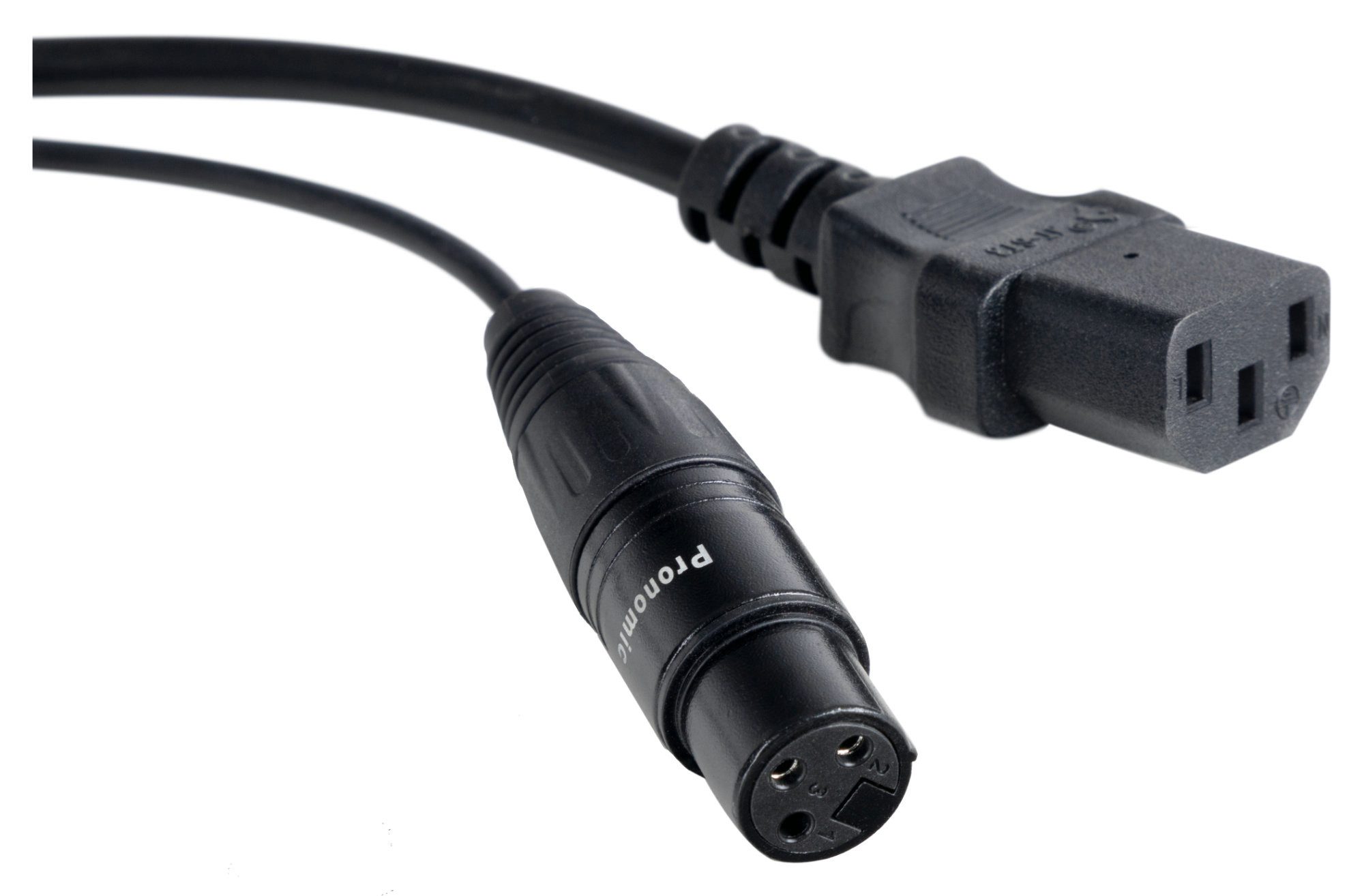 Pronomic EUIECD-20 Hybridkabel Kaltgeräte/DMX 20 m Lampen-Verbindungskabel, (2000 cm), Hybridkabel für Kaltgeräte und DMX, Länge 10 m