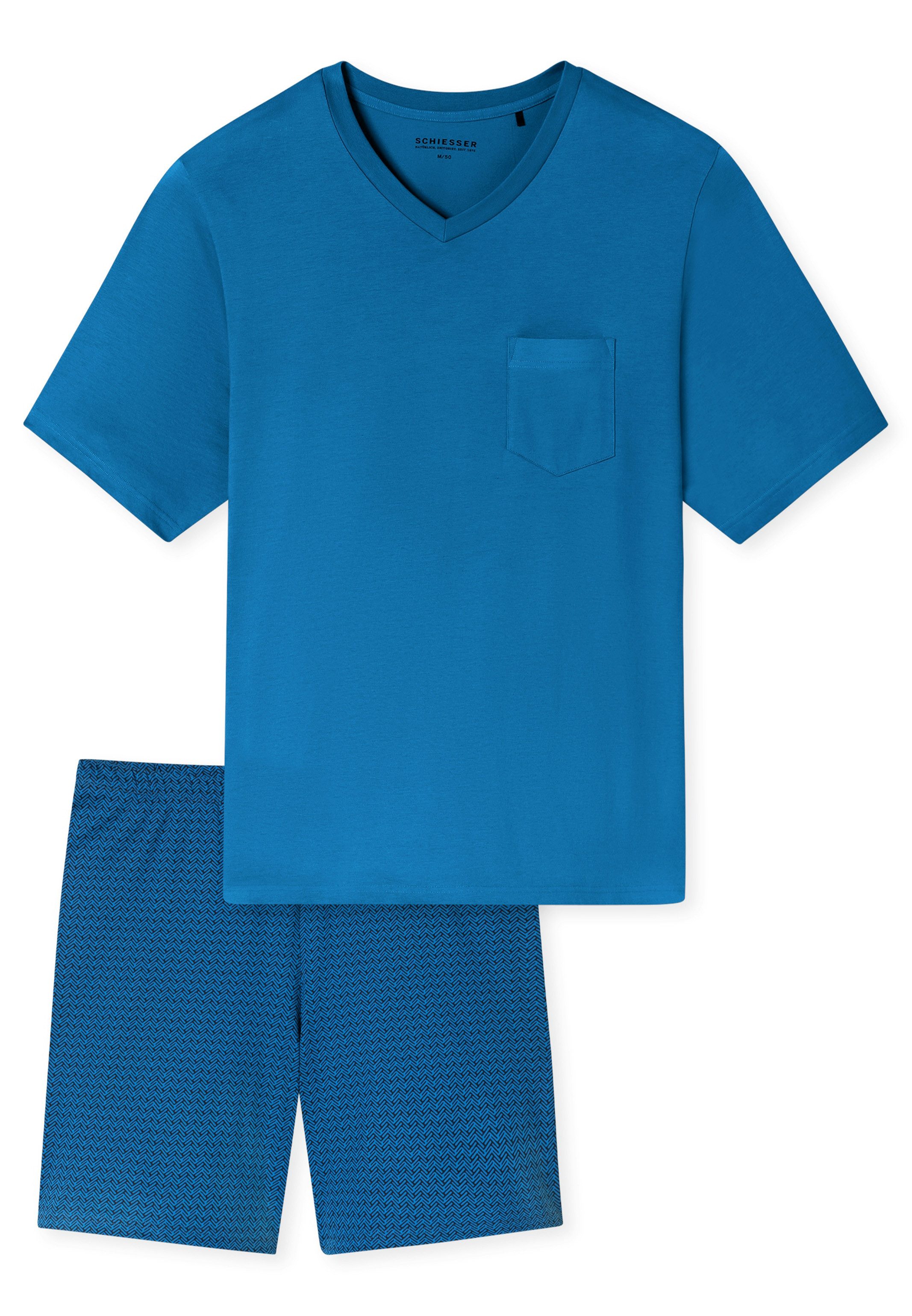 Schiesser Pyjama Comfort Essentials (Set, 2 tlg) Schlafanzug - Baumwolle - günstig online kaufen