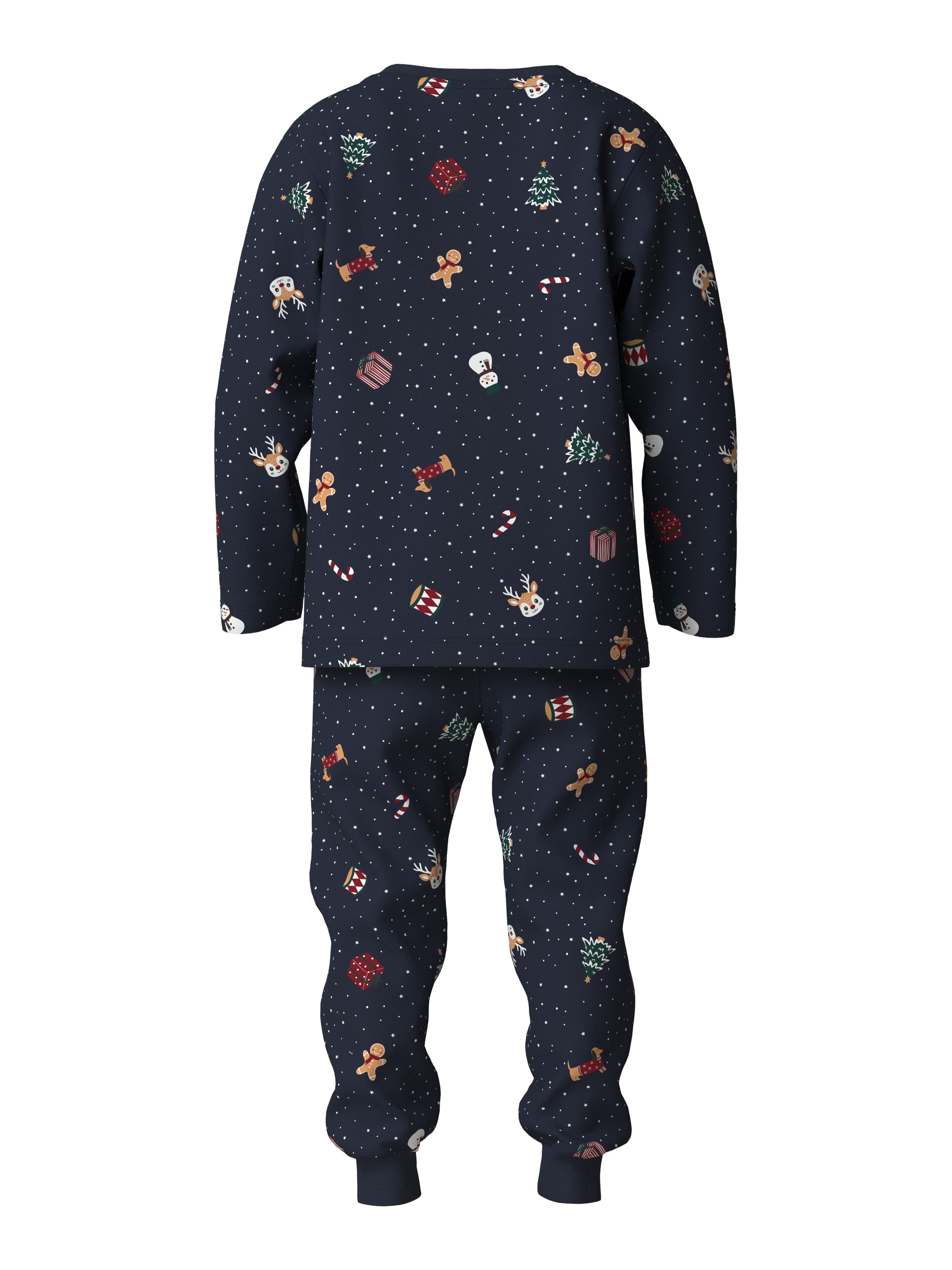 Name It Schlafanzug NMNVISMAS LS NIGHTSET (Set, 2 tlg) Weihnachten, Baumwollmischung