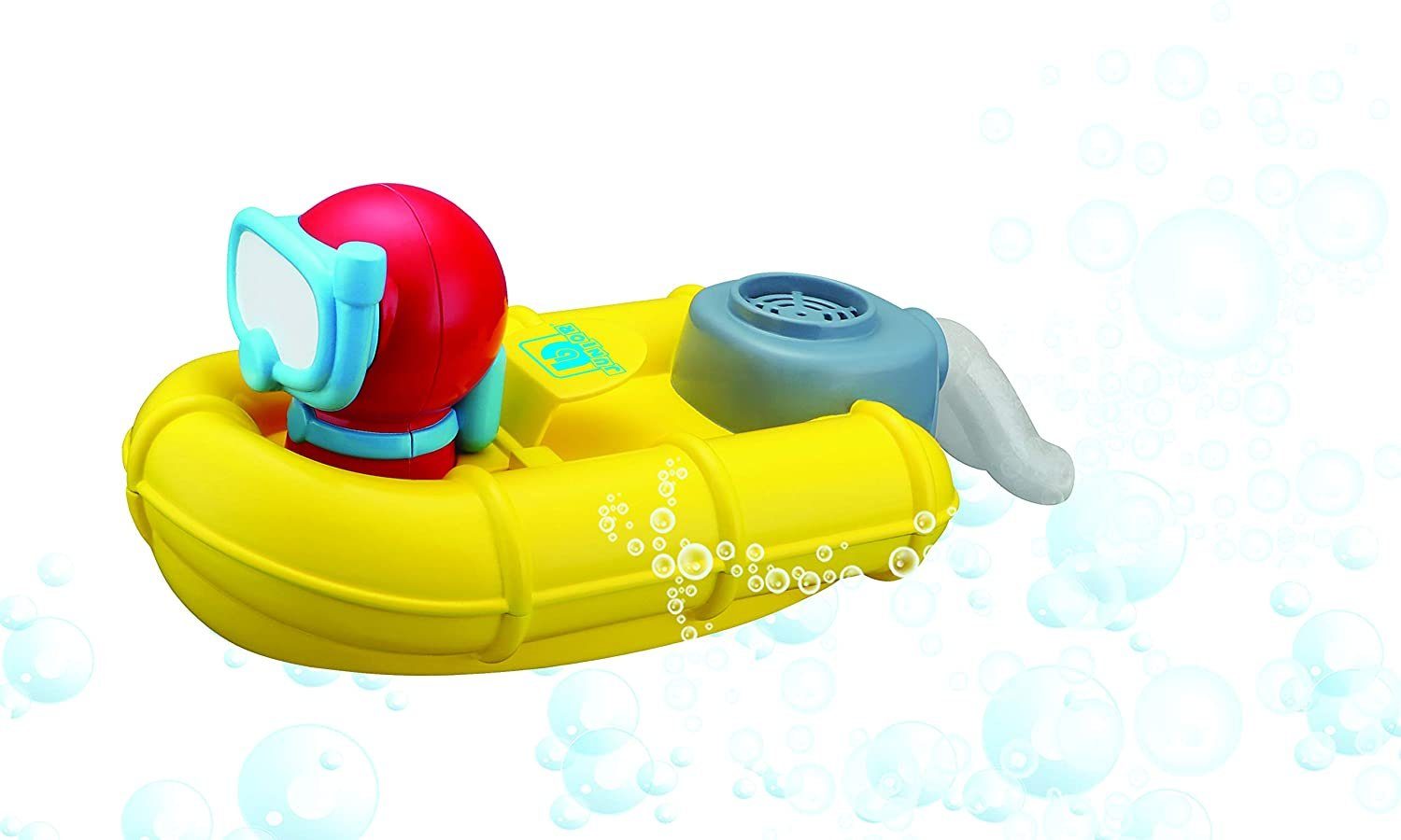 bbJunior Badespielzeug Spielzeugboot - Splash 'n Play Rescue Raft mit Taucher, mit Blasen-Sprudel-Funktion
