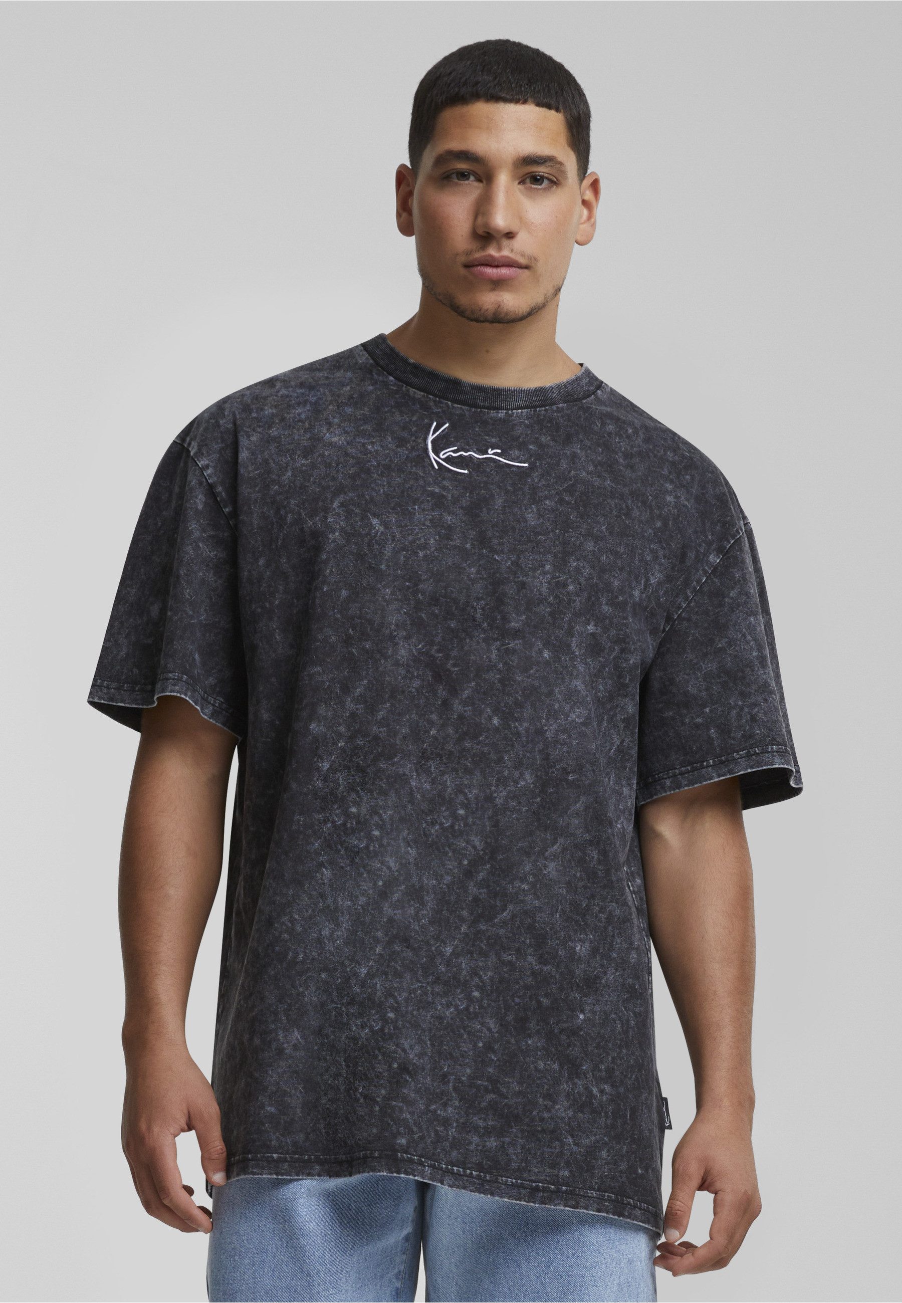 Karl Kani T-Shirt Karl Kani Herren KU242-006-1 Small Signature Washed Print Tee (1-tlg)