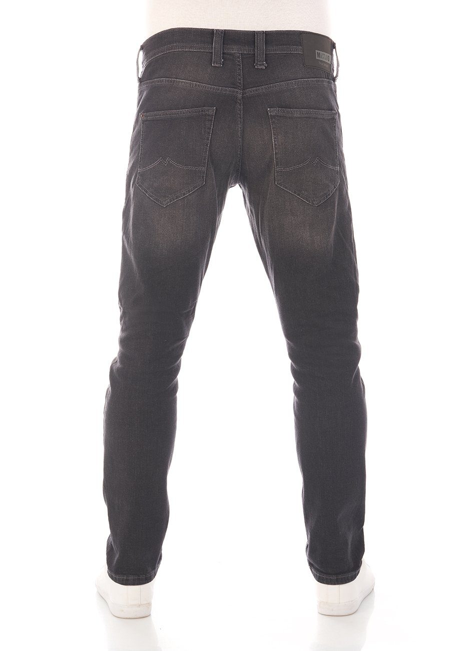 MUSTANG Tapered-fit-Jeans Herren Jeanshose Oregon (1009376-883) Fit mit Denim Tapered Stretch Black Denim Hose