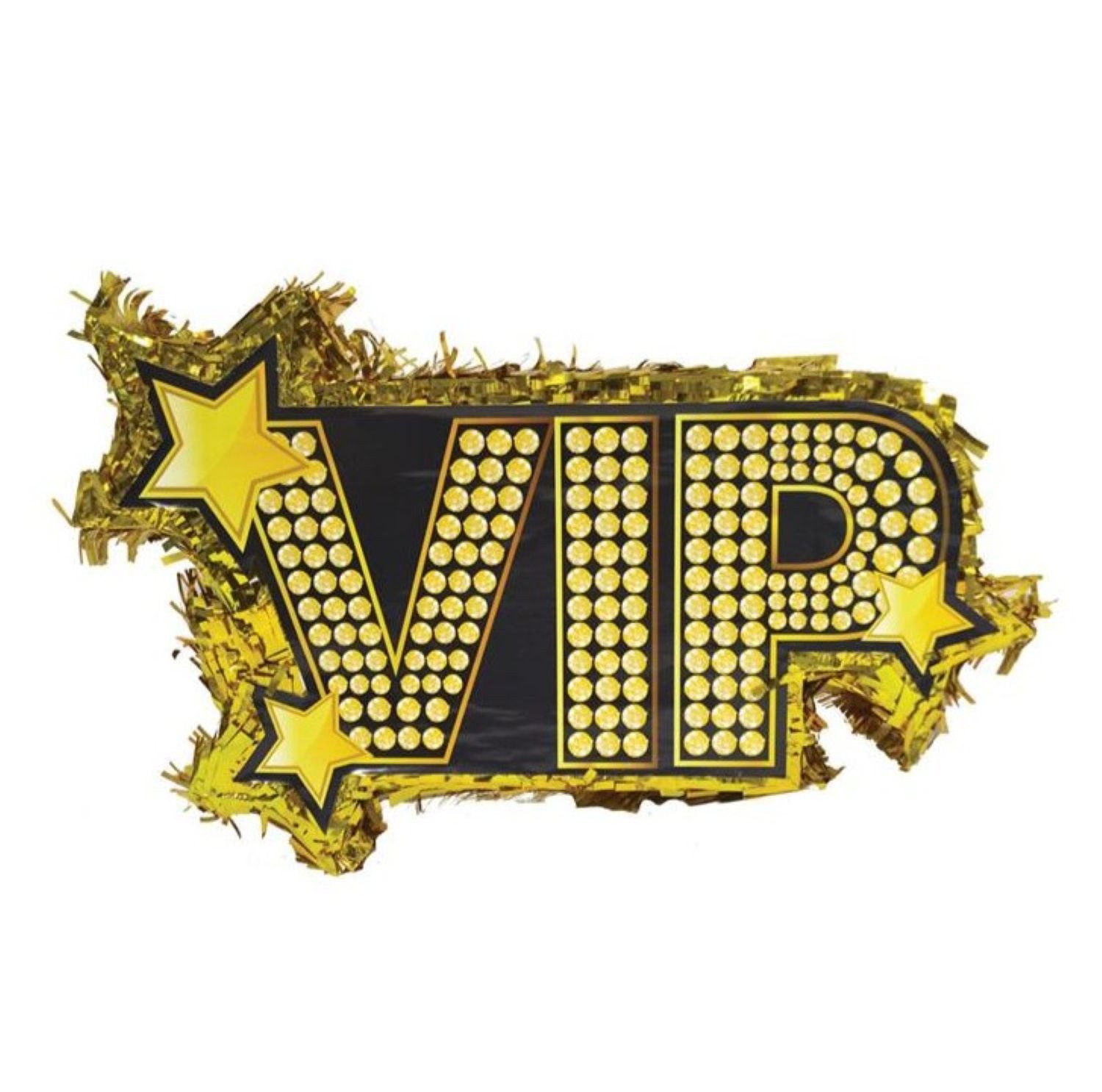 Funny Fashion Pinata Pinata 'VIP' Schwarz/Gold, 55x10x34cm