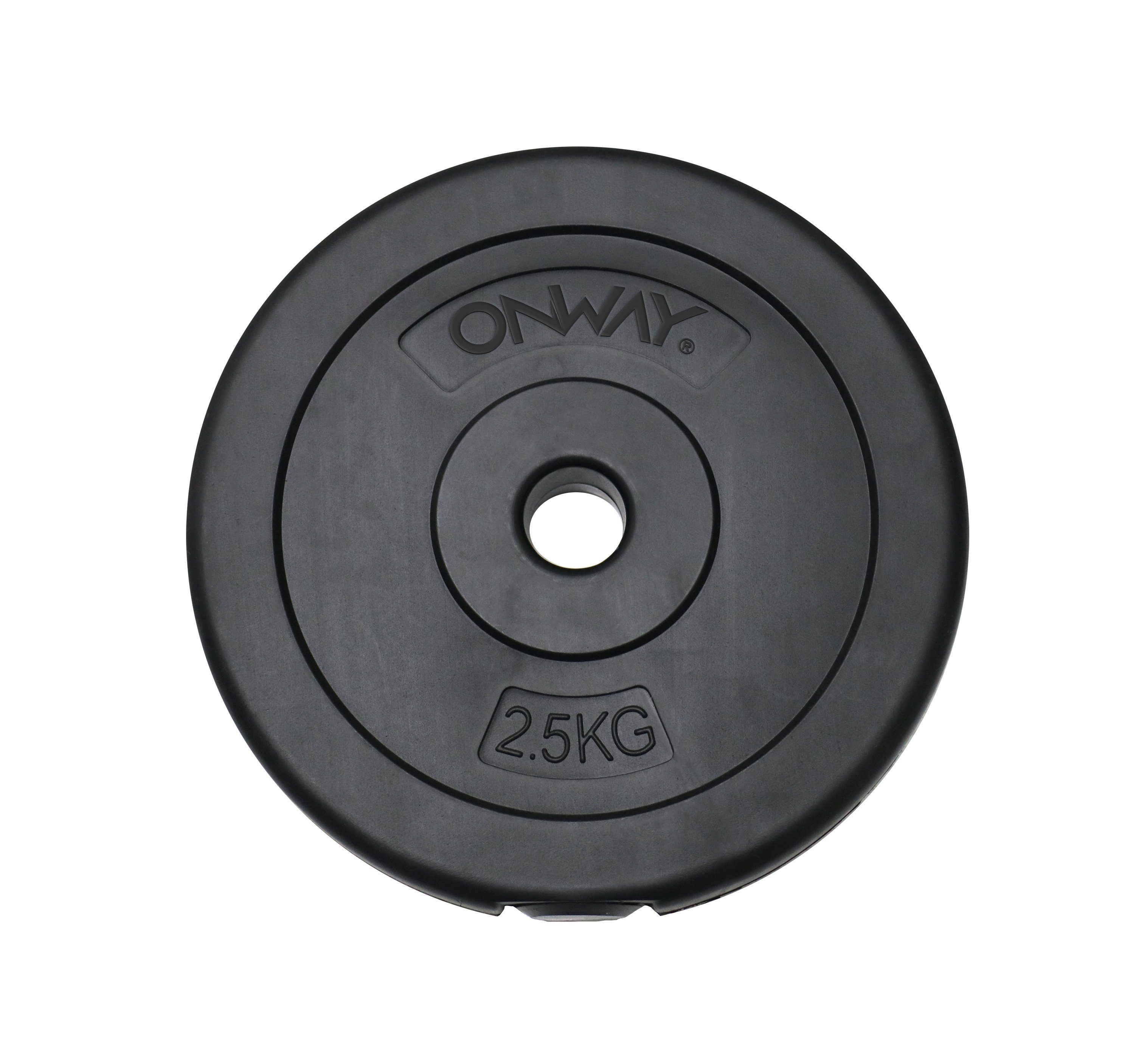 OW1539-2.5k, Ersatz- Zusatzgewichte Hantelstangen 2,5 Zusatzgewichte (1-tlg., OnWay kg für kg, 4x2,5 kg) x 10,00 / 4