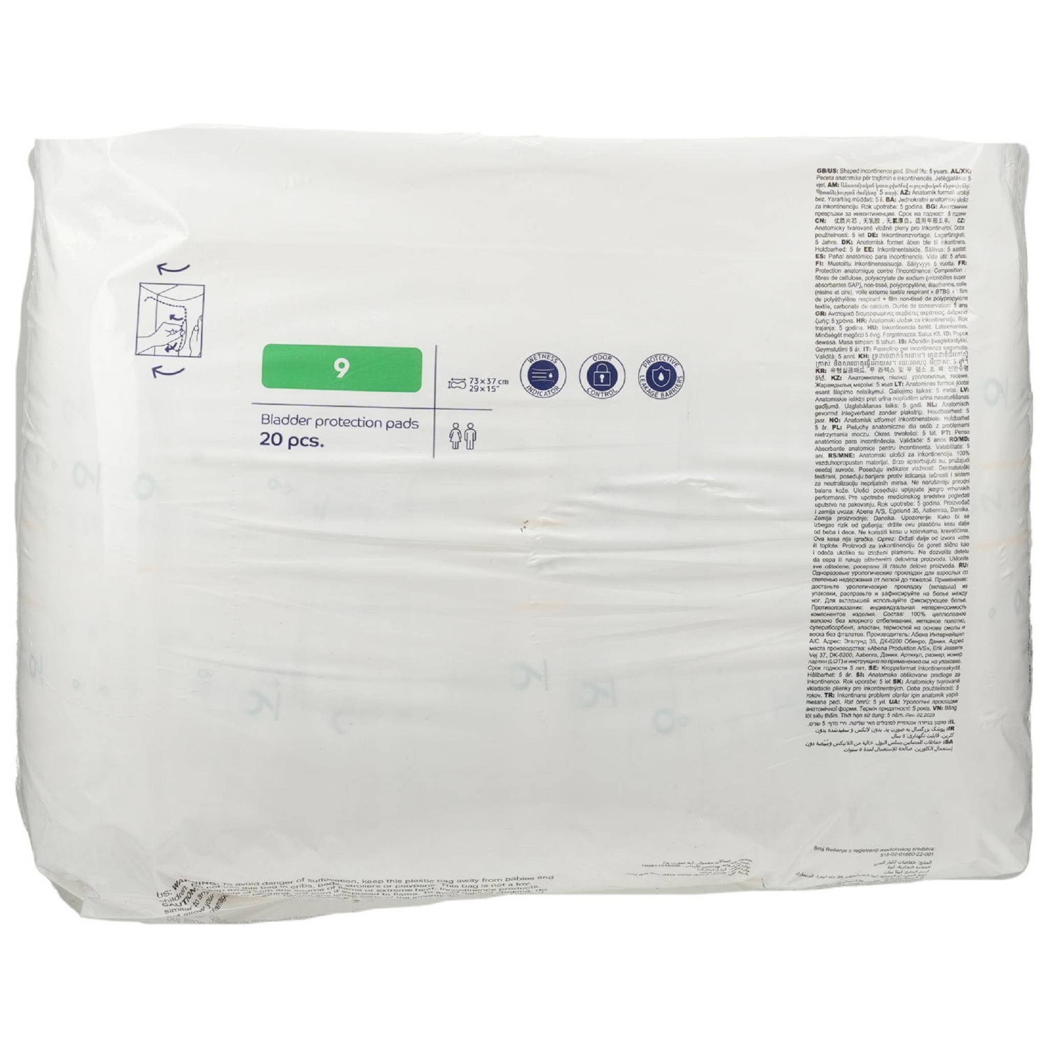 ABENA GmbH Inkontinenz-Einlage San Basic 9 Einlage