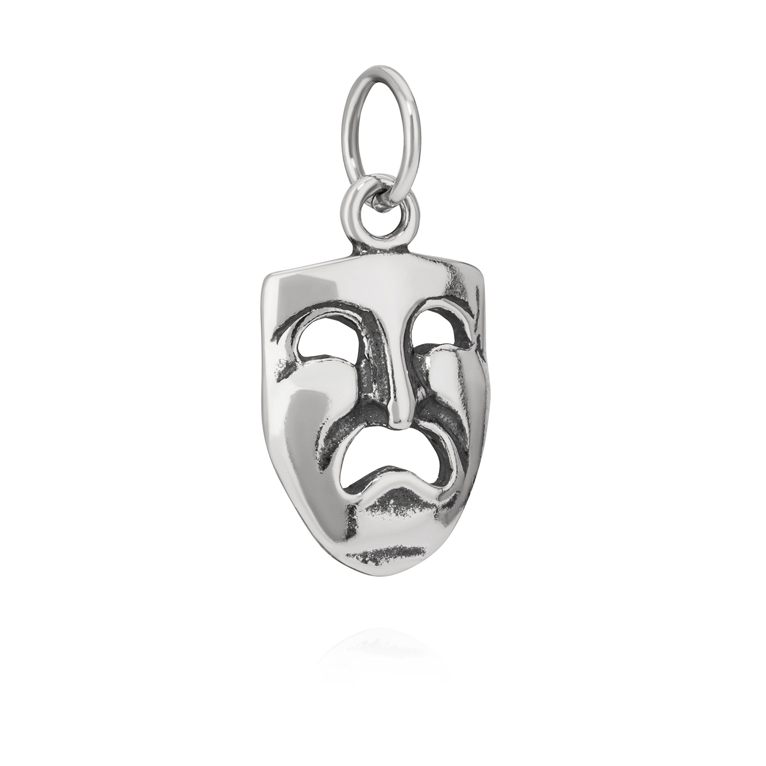 Kettenanhänger Kettenanhänger Theatermaske Drama 925 Silber 17x10