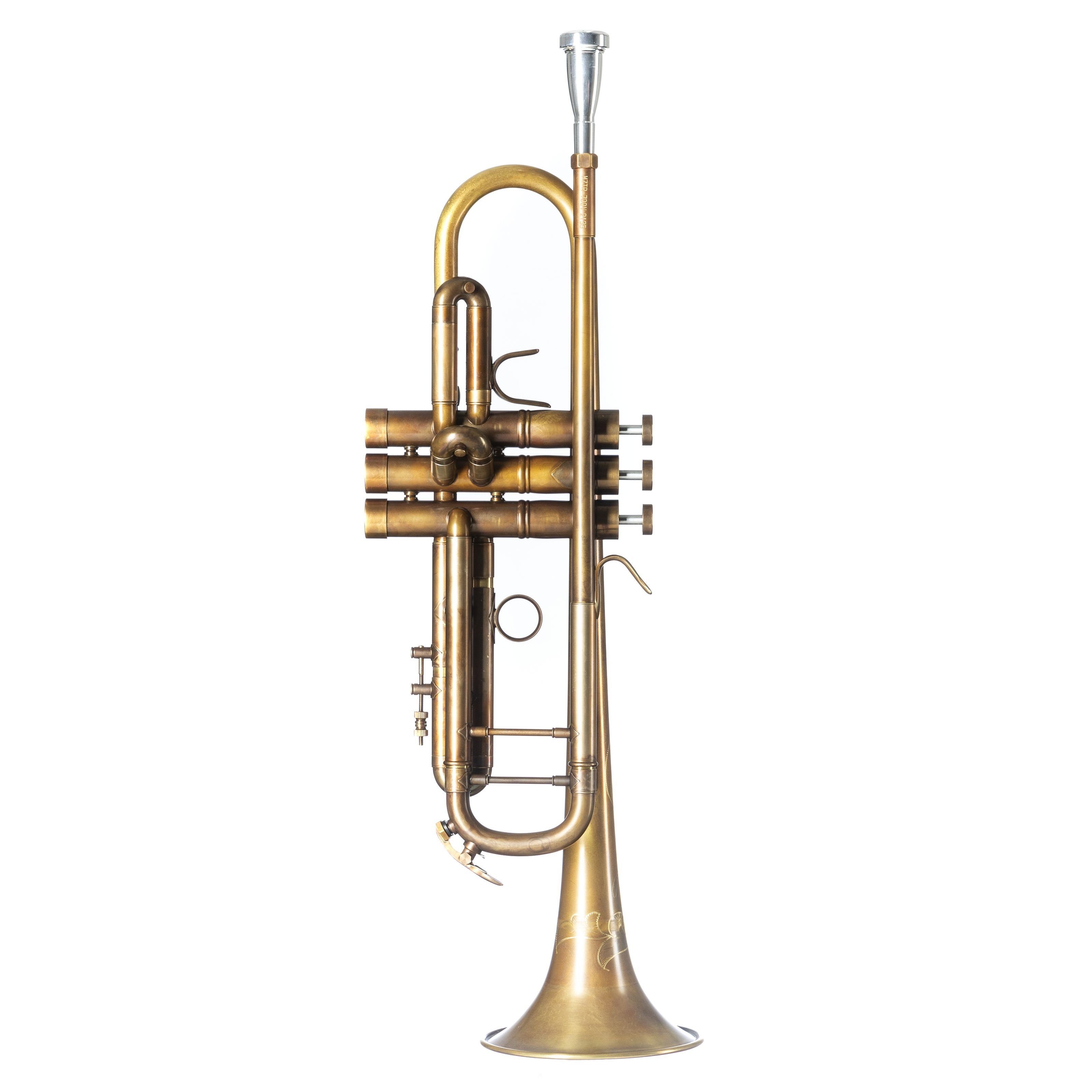 Monzani Trompete, MZTR-700V Bb-Trompete Unlackiert Messing Schallbecher Monel Ventile inklusive Mundstück und Koffer, Trompeten, Bb-Trompeten, MZTR-700V, Bb-Trompete, Messing Schallbecher