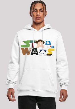 F4NT4STIC Rundhalspullover F4NT4STIC Herren Star Wars Character Logo with Heavy Hoody (1-tlg)