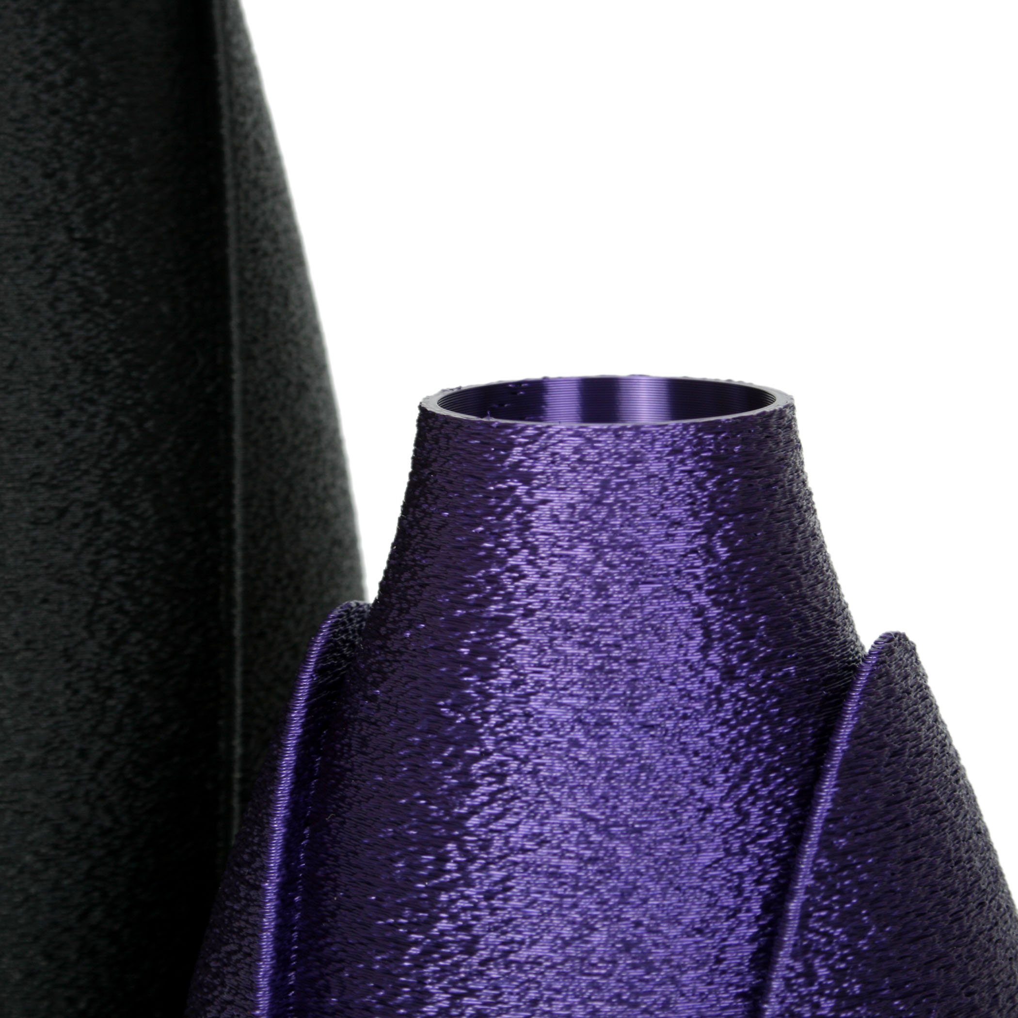 bestehend Dekorative nachwachsenden Kreative Blumenvasen Lila – Feder Set Vasen-Set 2 aus Rohstoffen; Designer (Set, & aus Dekovase aus Schwarz bruchsicher & Bio-Kunststoff wasserdicht Vasen),