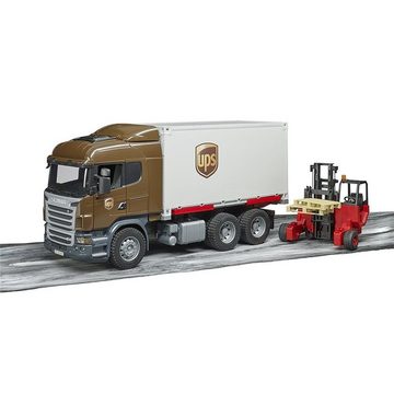 Bruder® Spielzeug-LKW 03581 Scania R-Serie UPS Logistik-Lkw, 1:16, mit Stapler, für Kinder ab 4 Jahren