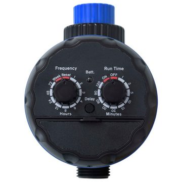 vidaXL Bewässerungscomputer Bewässerungstimer mit 1 Ausgang und Kugelhähnen