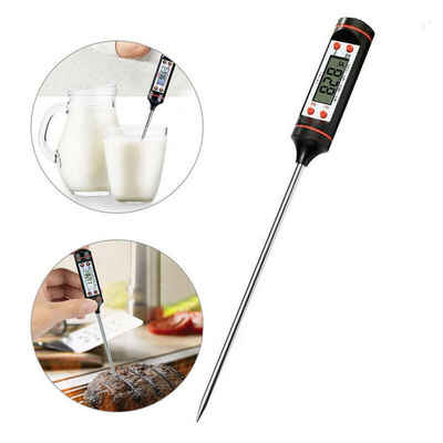 PRECORN Bratenthermometer Digitales LCD Kochthermometer Einstichthermometer Küchenthermometer