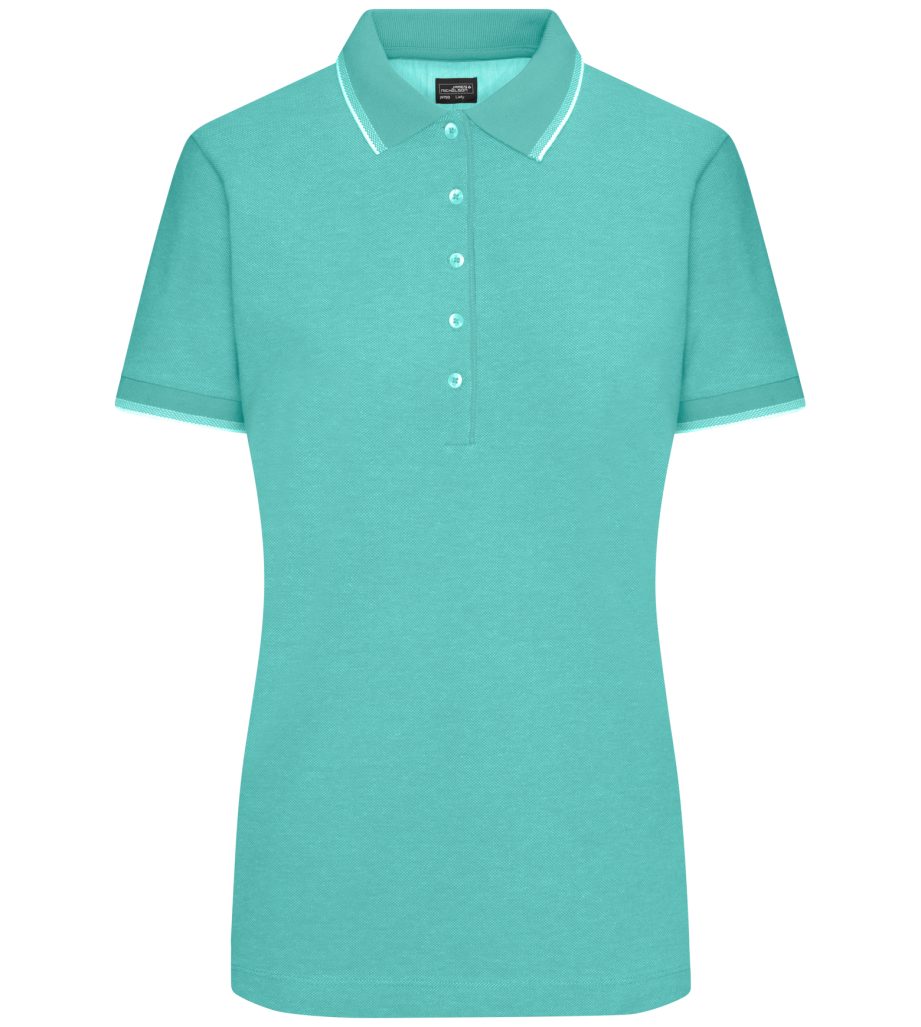 Poloshirt Doppelpack Damen Polo in trendiger bicolor-Optik Ladies' Polo JN703