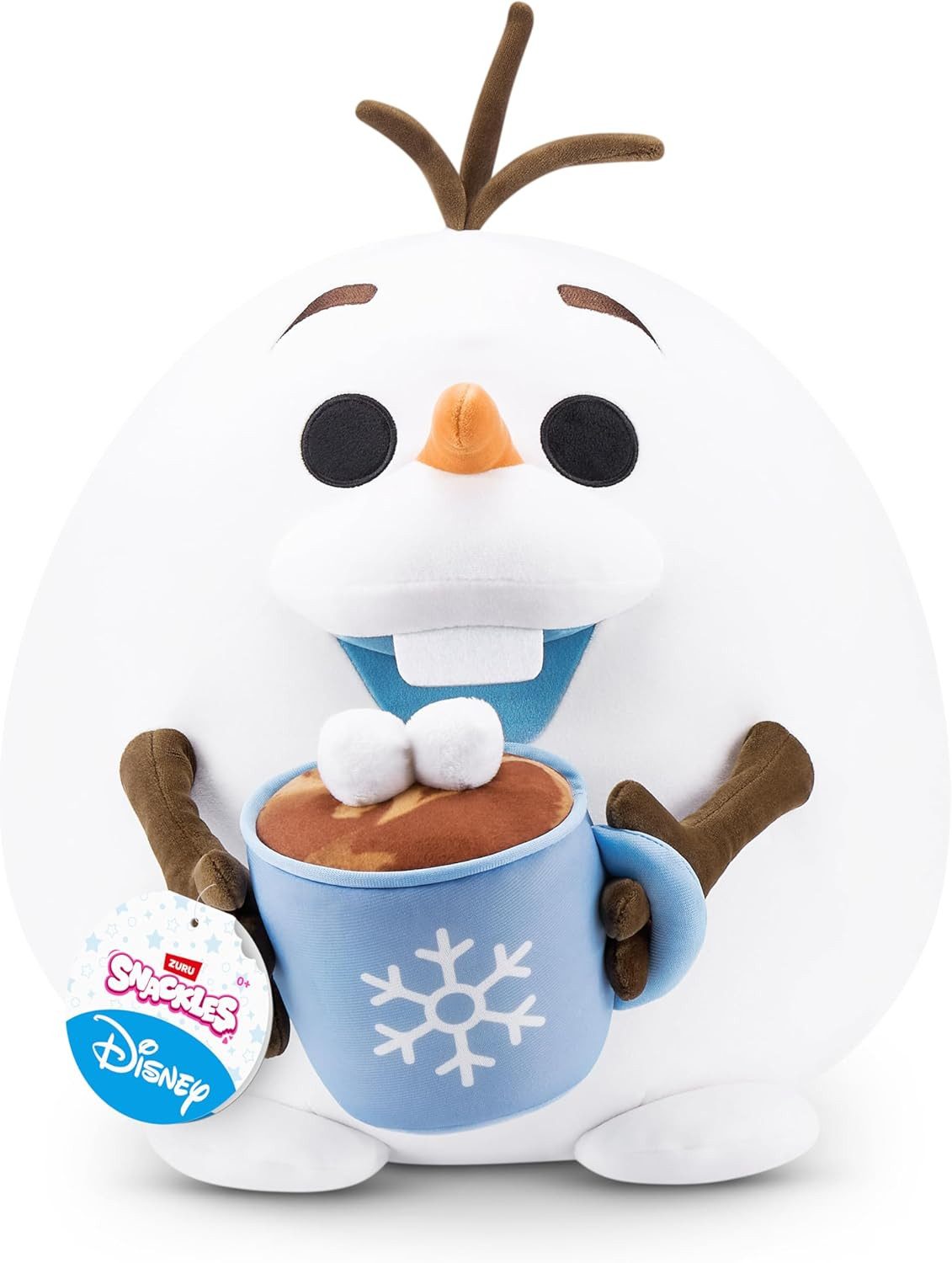 ZURU Plüschfigur ZURU 77704J - Snackles Olaf mit Heißer Schokolade - Kuscheltier 35 cm