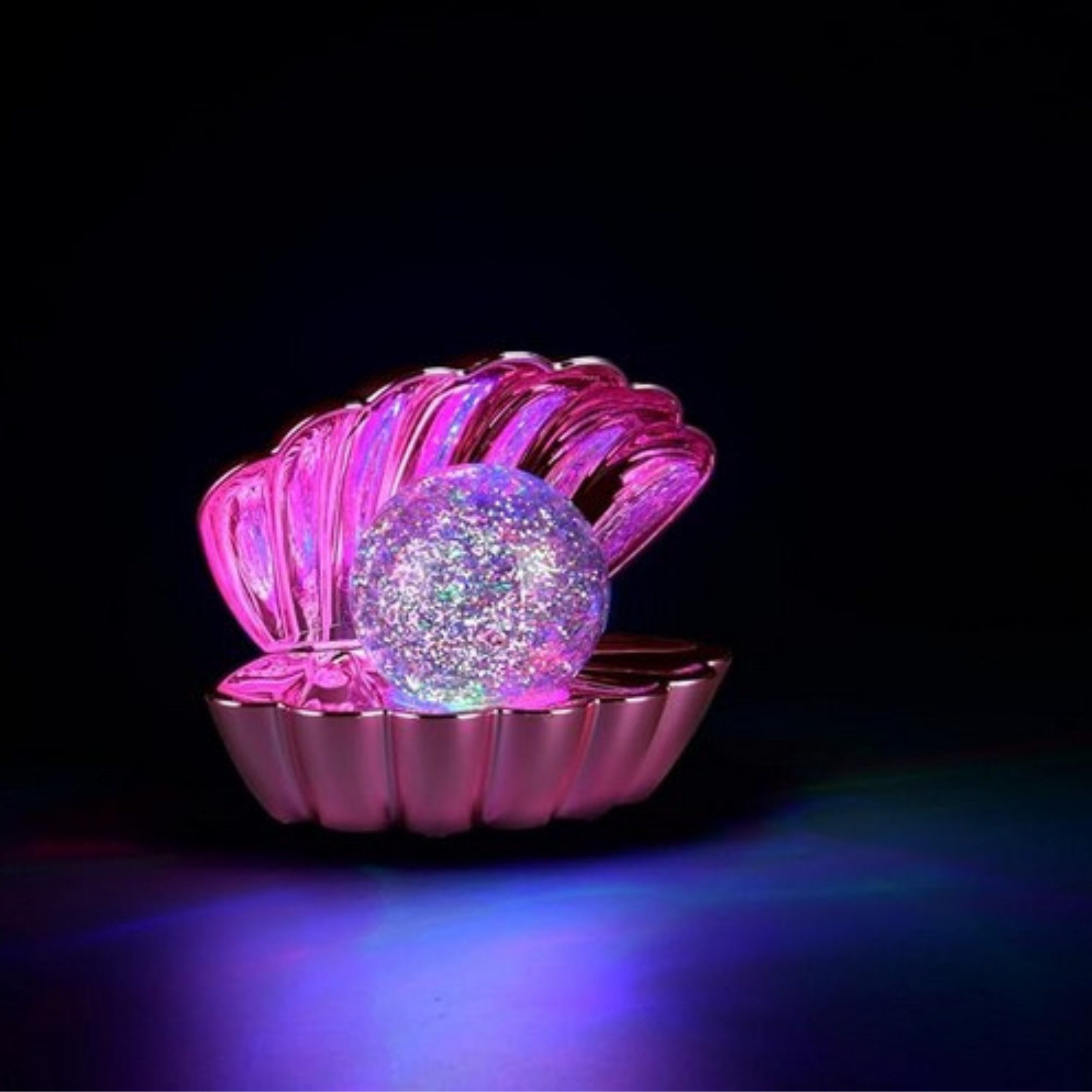 Lichthandel Hoch USB-Tischleuchte Glitzer RGB Tischleuchte Shelly LED Chrom günstig online kaufen