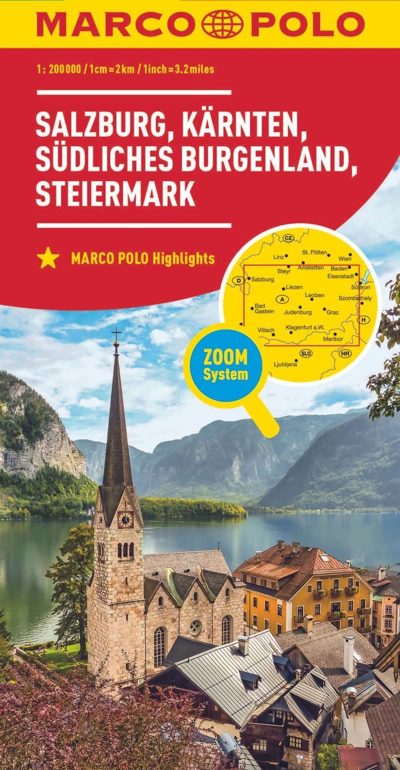 MARCO POLO Regionalkarte Österreich 02 Salzburg, Kärnten, Steiermark 1 / Marco Polo Verlag