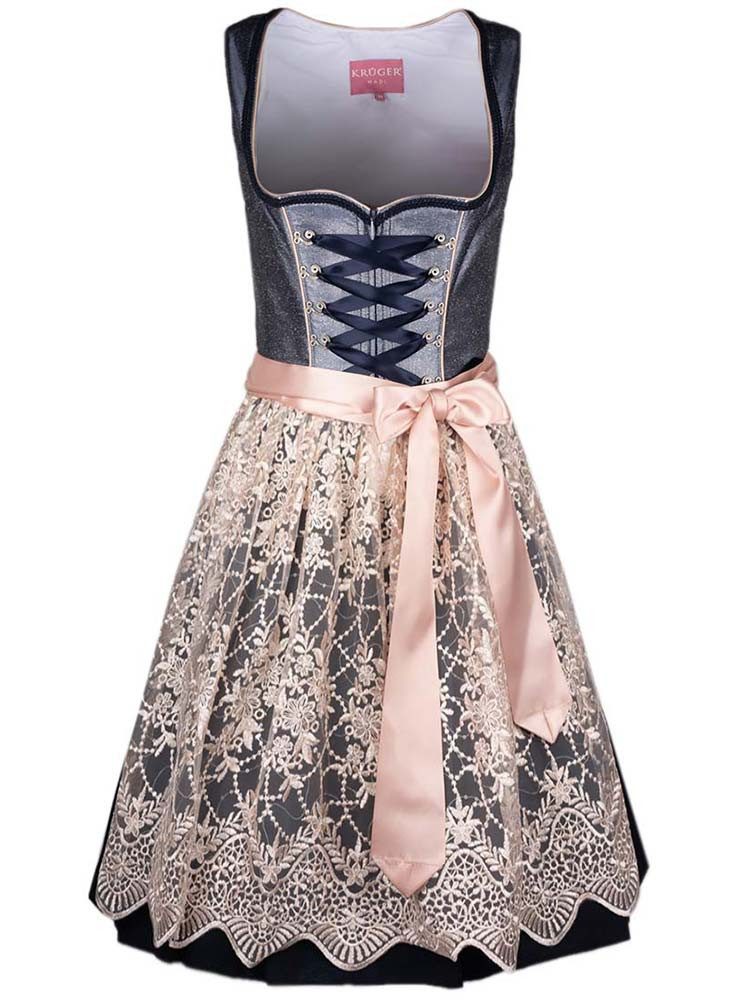 Krüger Madl Dirndl Dirndl Koko 60er Länge marine