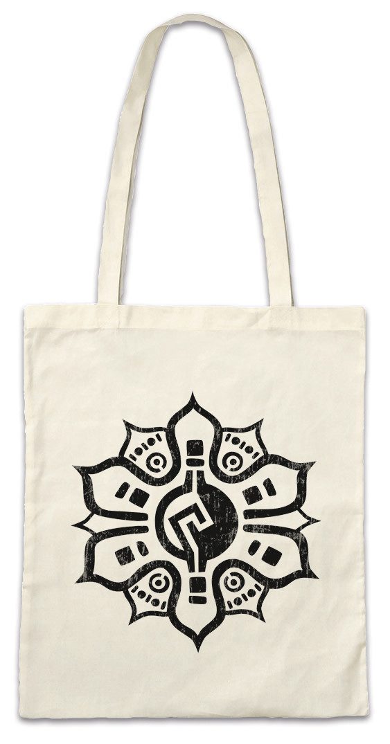Beuteltasche Aztec Flower I Stofftasche Aztecs Azteken Inka Maya Mayans Mayas