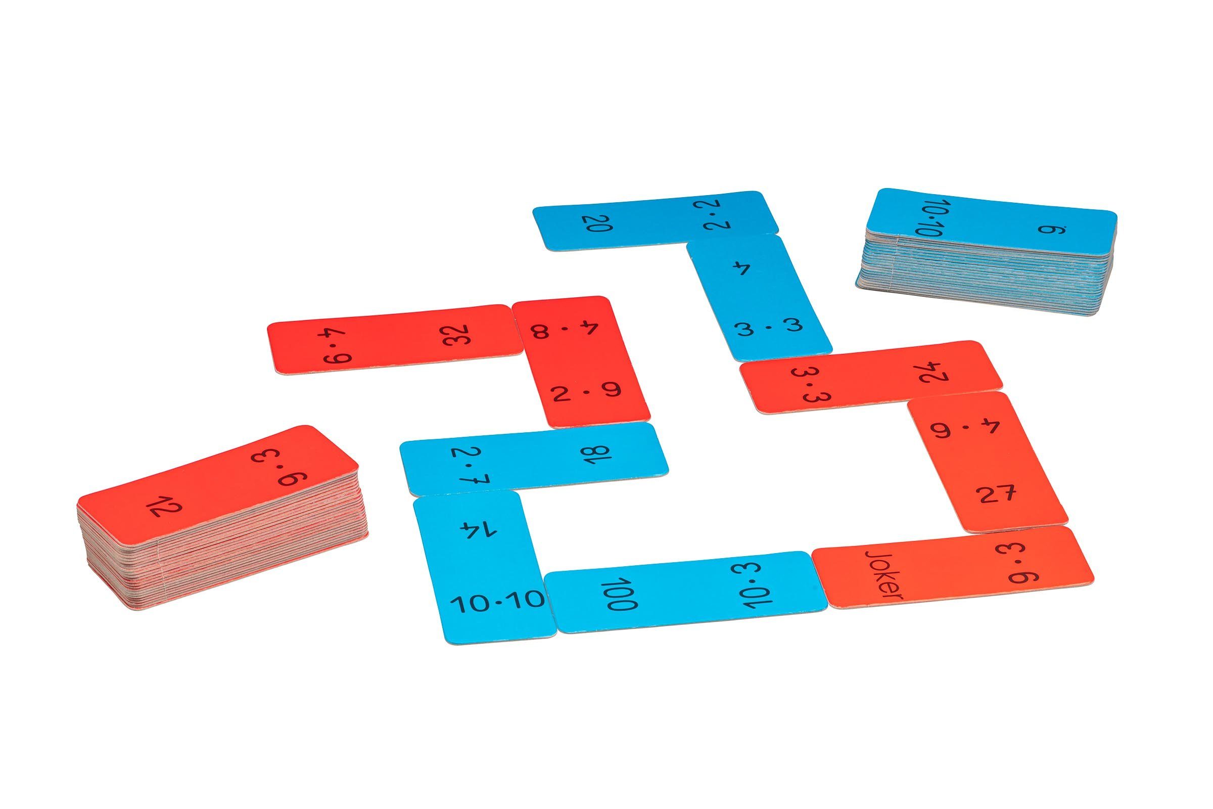 Wissner® aktiv lernen Lernspielzeug Domino Multiplikation im 100er Zahlenraum, 1x1 Einmaleins lernen (60-St)