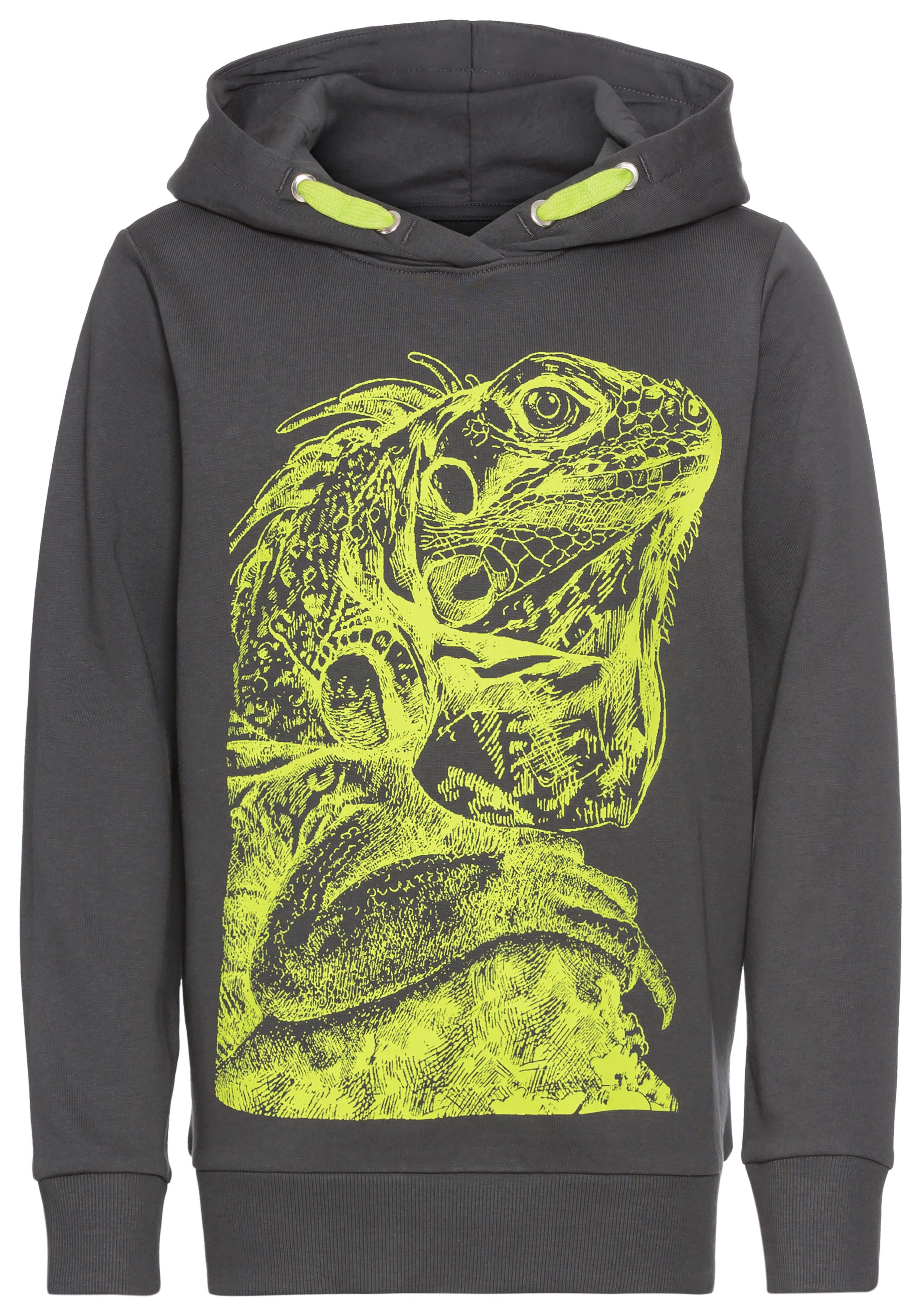 Kapuzensweatshirt GECKO - Print
