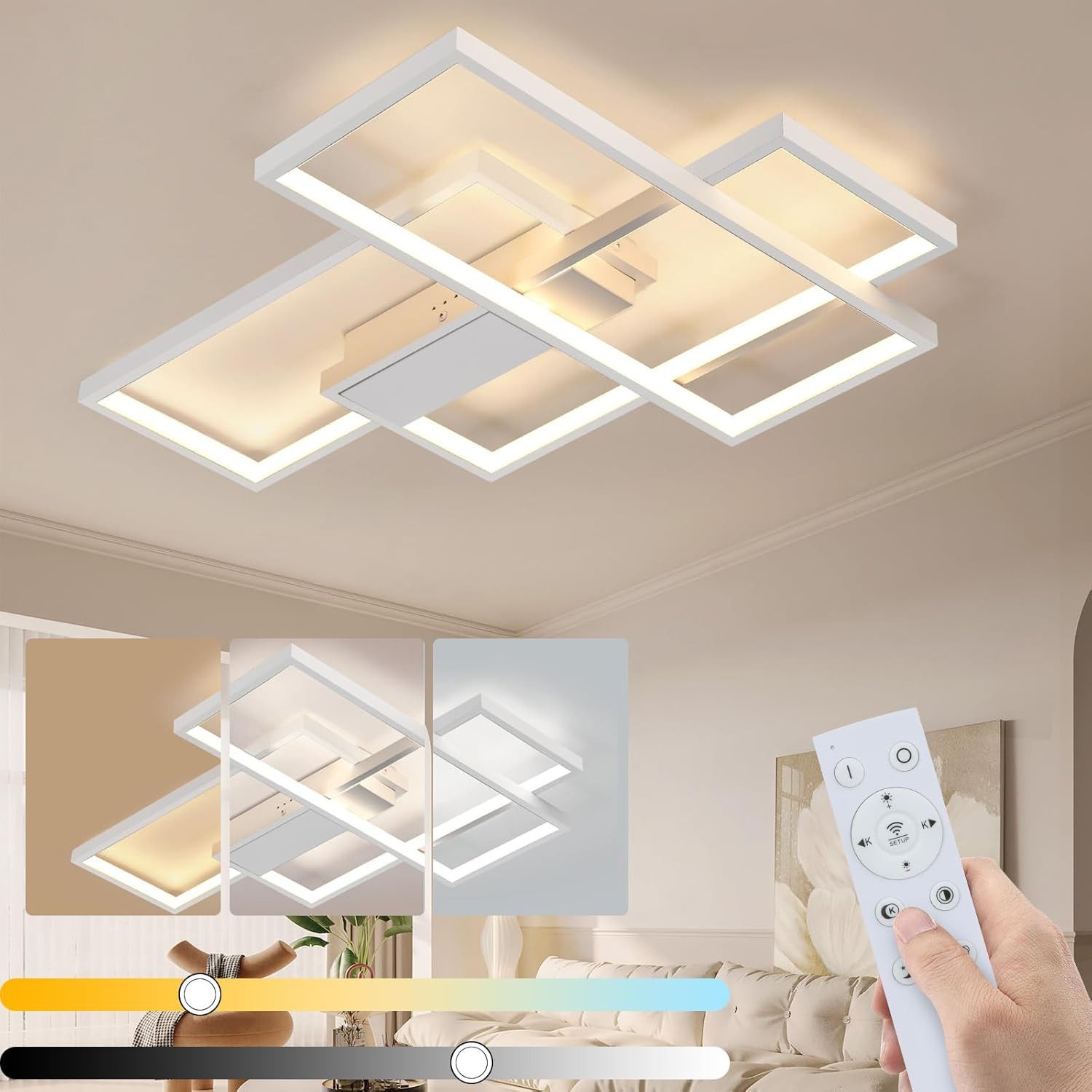 ZMH LED Deckenleuchte LED Deckenleuchte Modern Geometrisch Wandlampe Multif günstig online kaufen