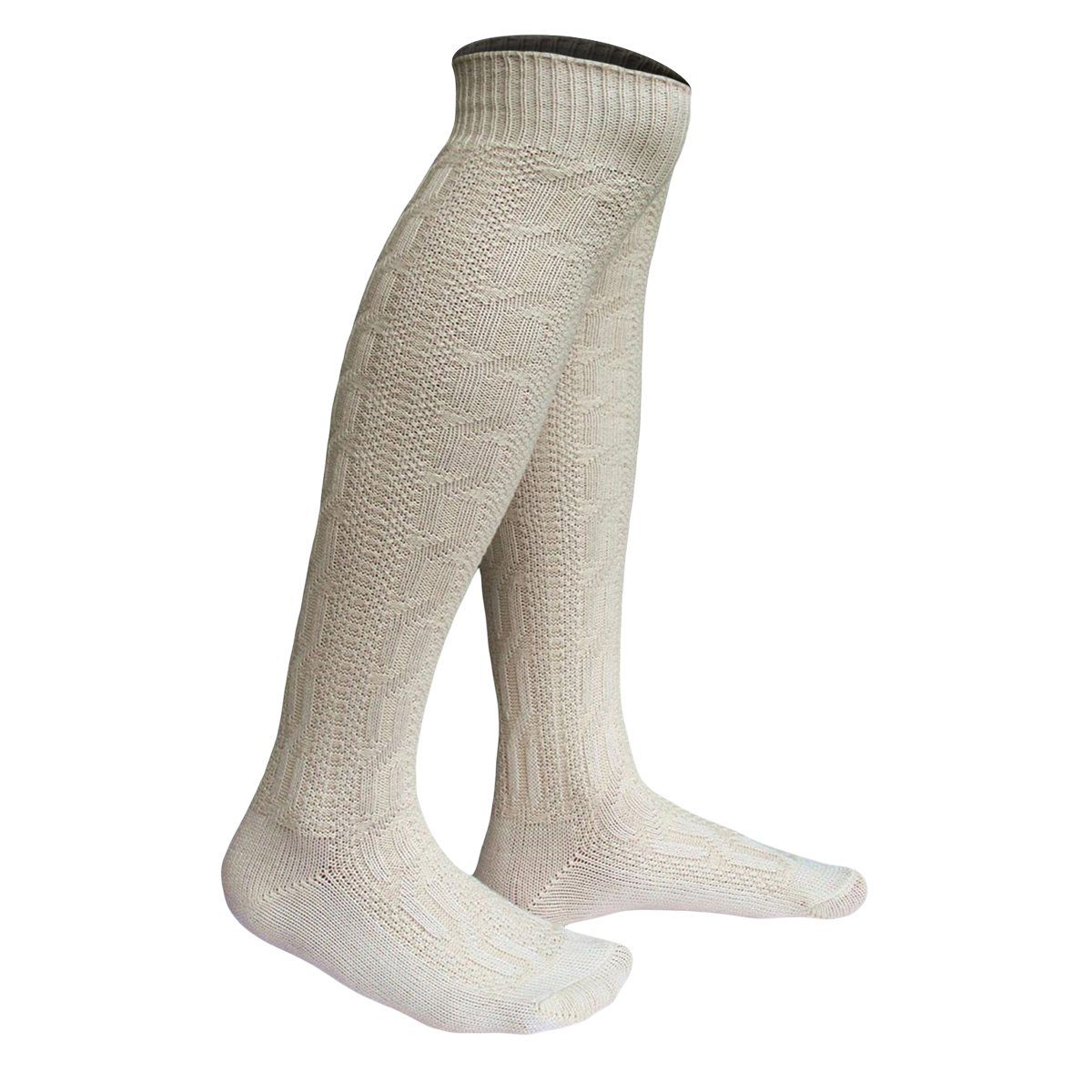 Wear Trachtensocken Socken Natur Trachtensocken GW250 lang German Strümpfe 70cm