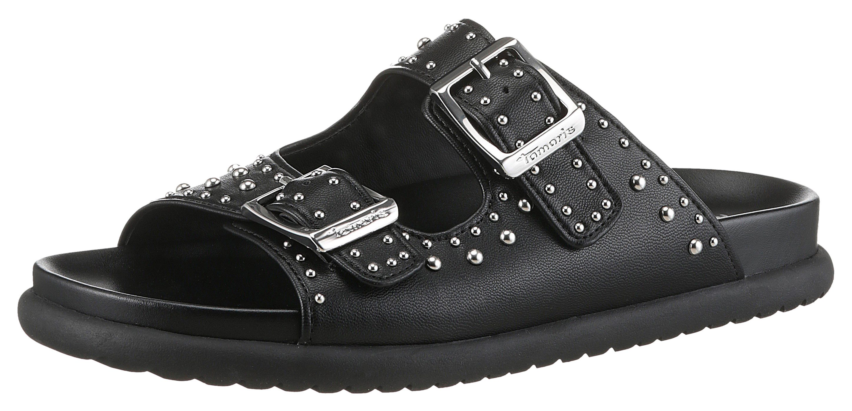 Tamaris Pantolette, Plateau, Sommerschuh mit auffälligen günstig online kaufen